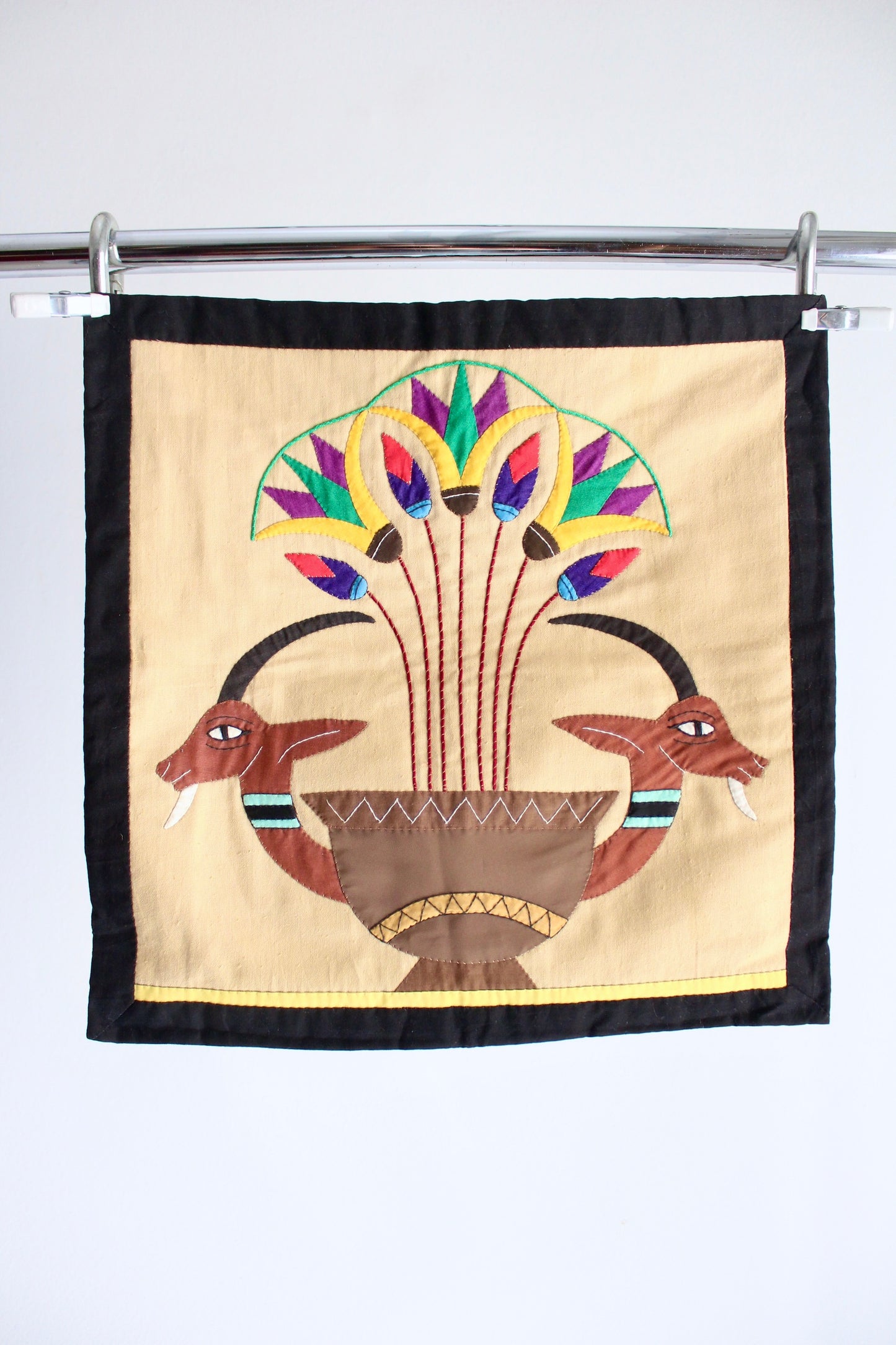 Egyptian Khayamiya Hand Quilted Pillowcase
