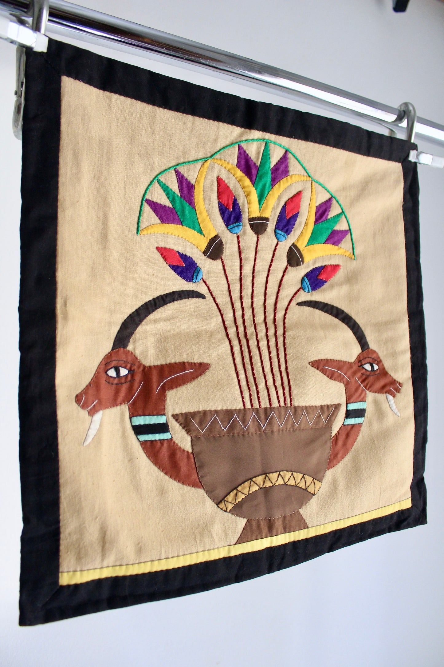 Egyptian Khayamiya Hand Quilted Pillowcase