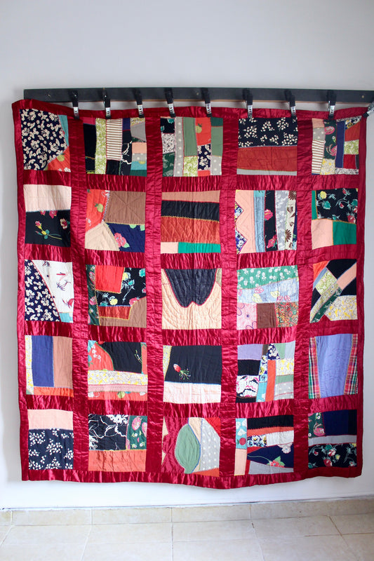 Handmade 1990s Crazy-ish Quilt