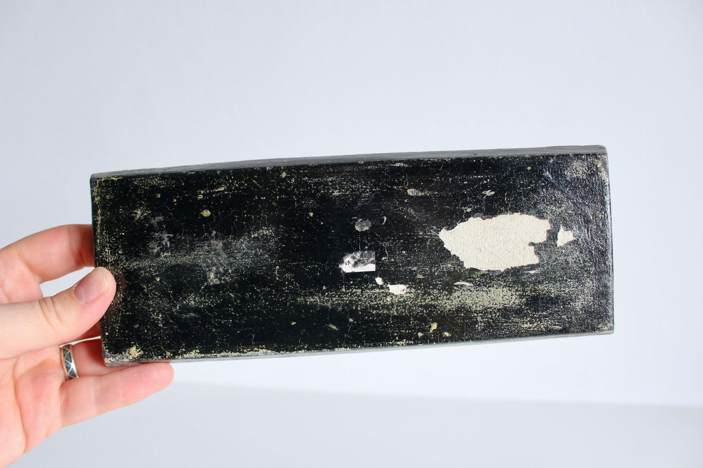 Vintage Handpainted Kashmiri Papier-Mache Tray and Jar