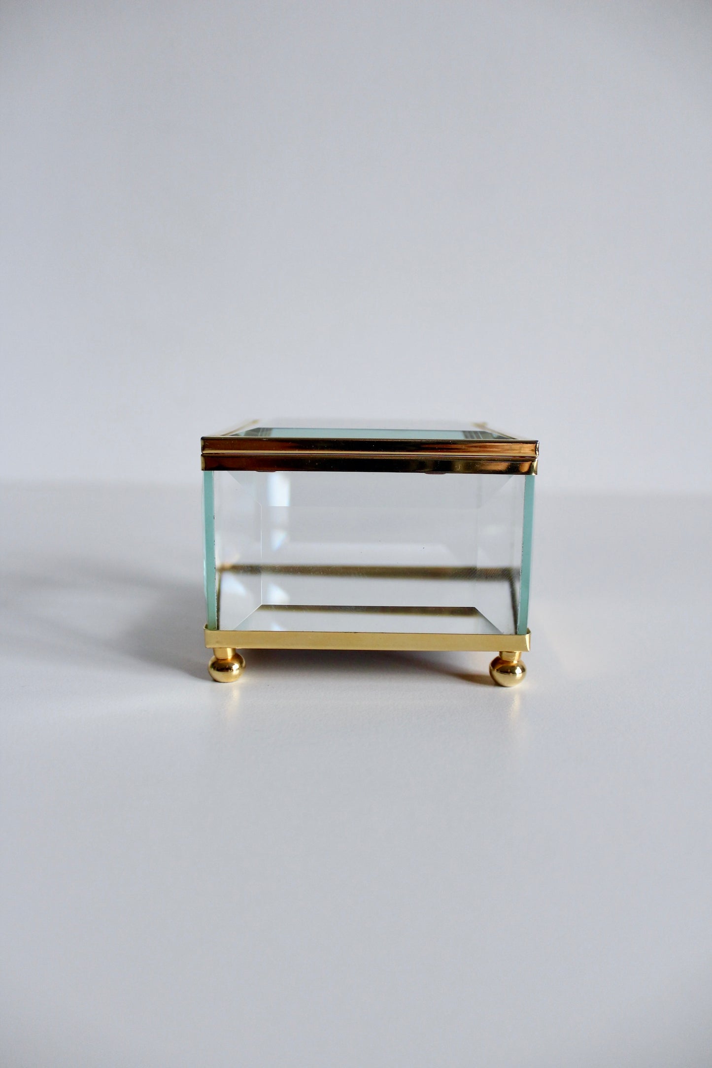 1980s Bevelled Glass Box