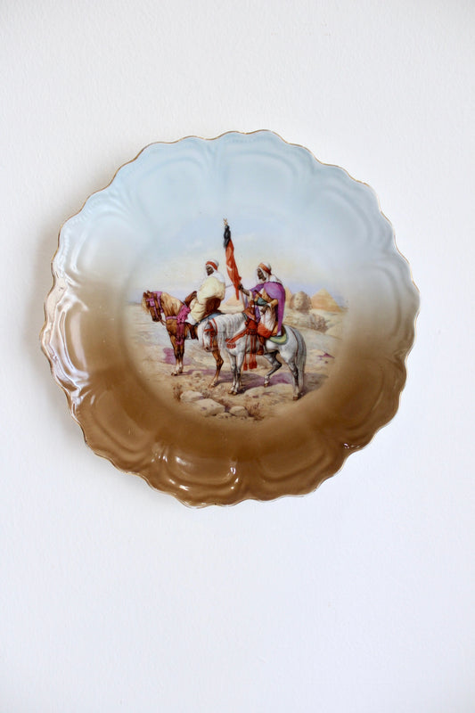 Orientalist Bavarian Porcelain Plate 1900-1918