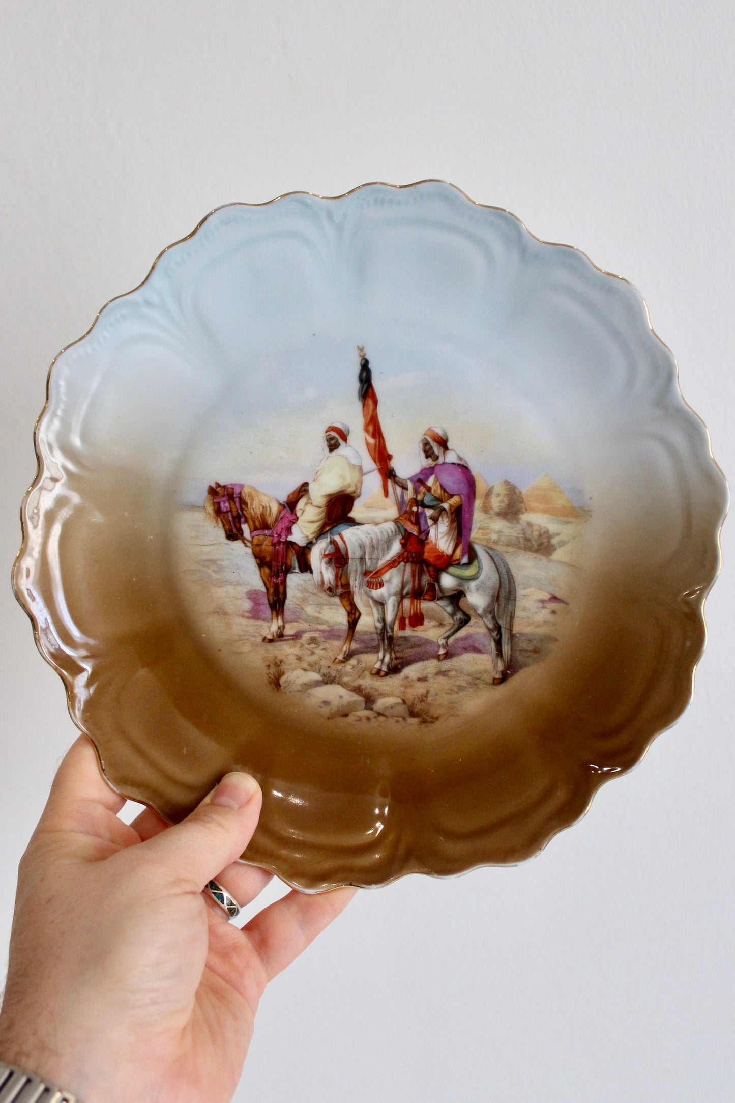 Orientalist Bavarian Porcelain Plate 1900-1918