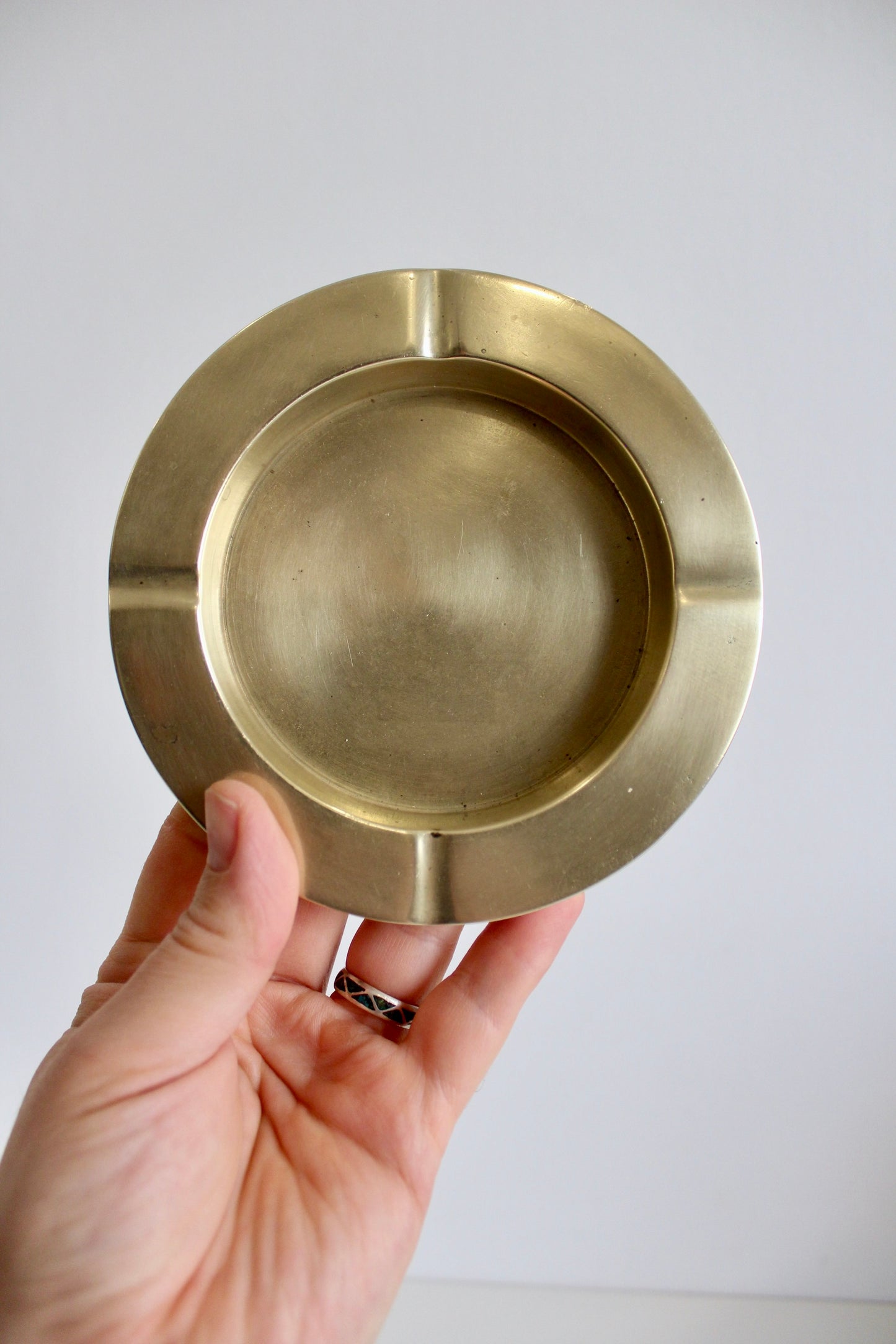 Vintage Midcentury Brass Ash Tray