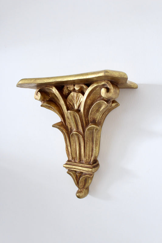 Vintage Gilt Wall Sconce