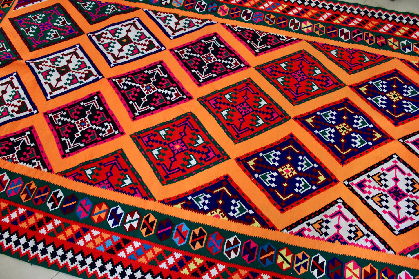 Vintage Persian Shiraz Kilim - 156x300