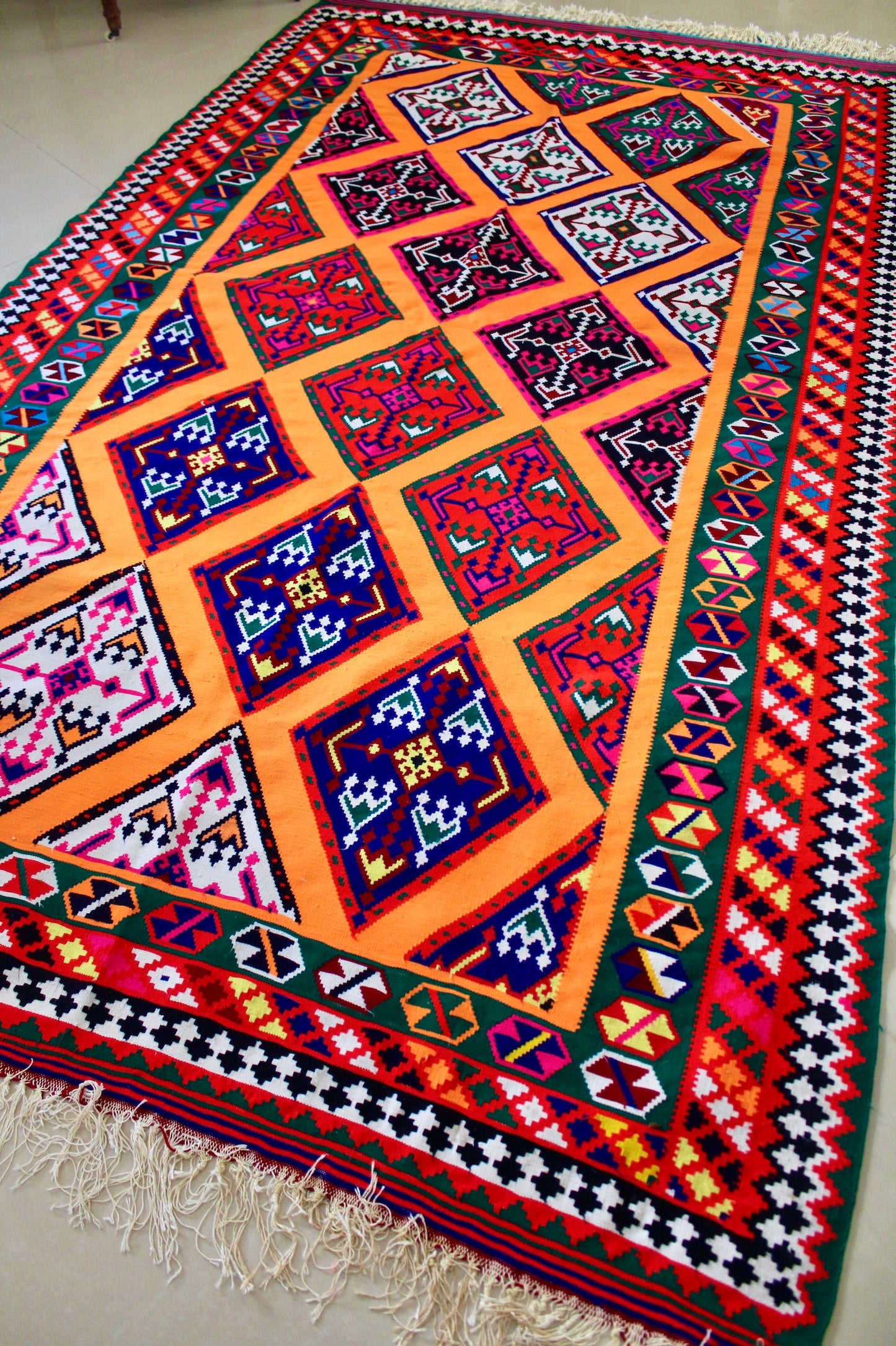 Vintage Persian Shiraz Kilim - 156x300
