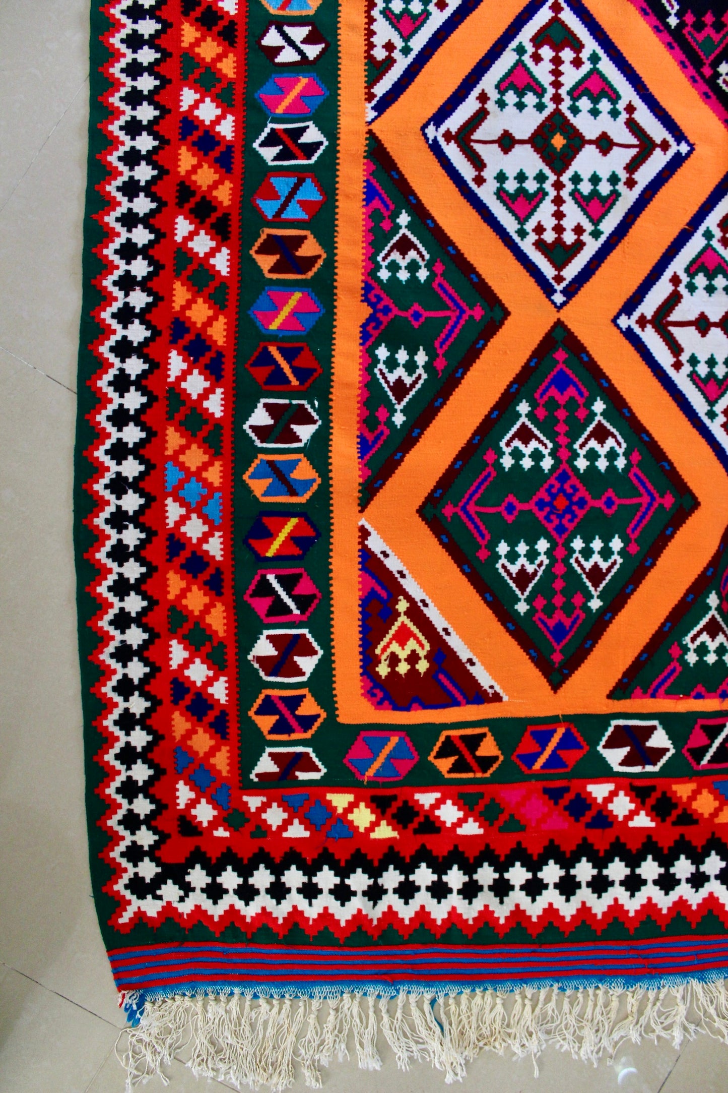 Vintage Persian Shiraz Kilim - 156x300