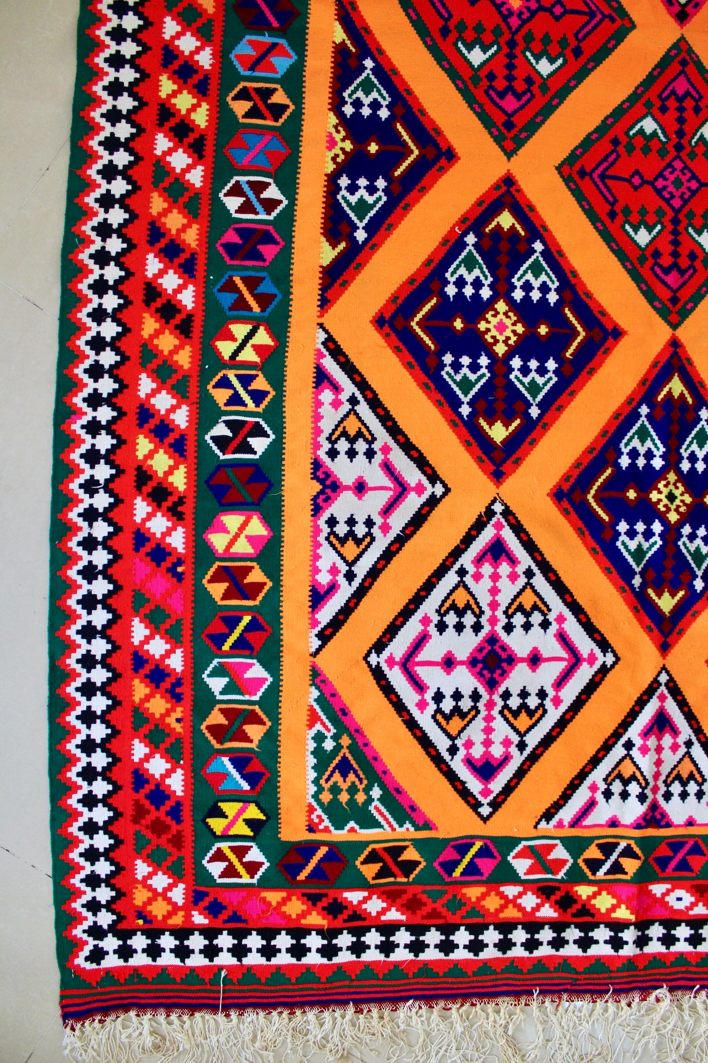 Vintage Persian Shiraz Kilim - 156x300