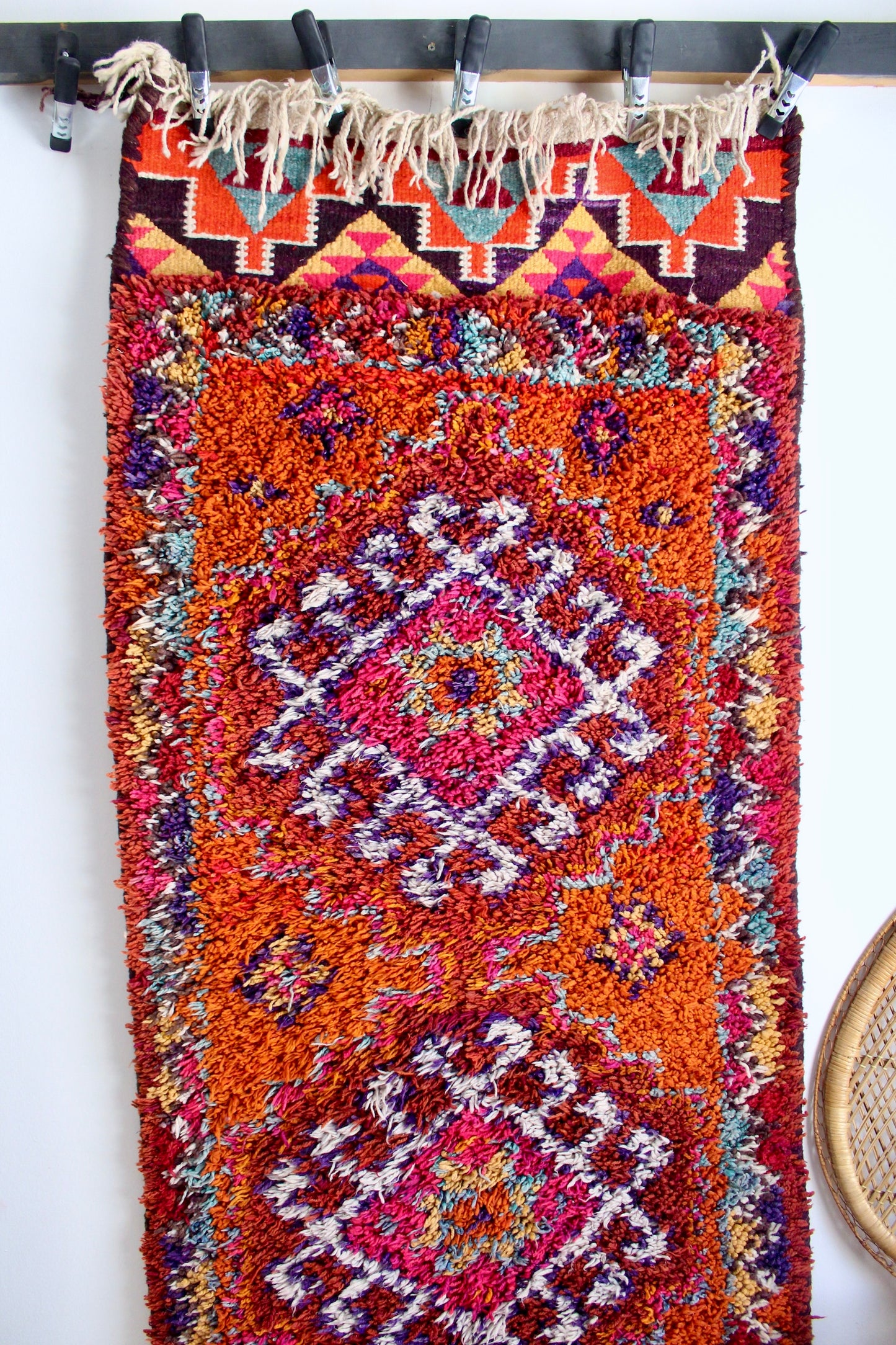 Vintage Shaggy Sadu Runner - 93x320