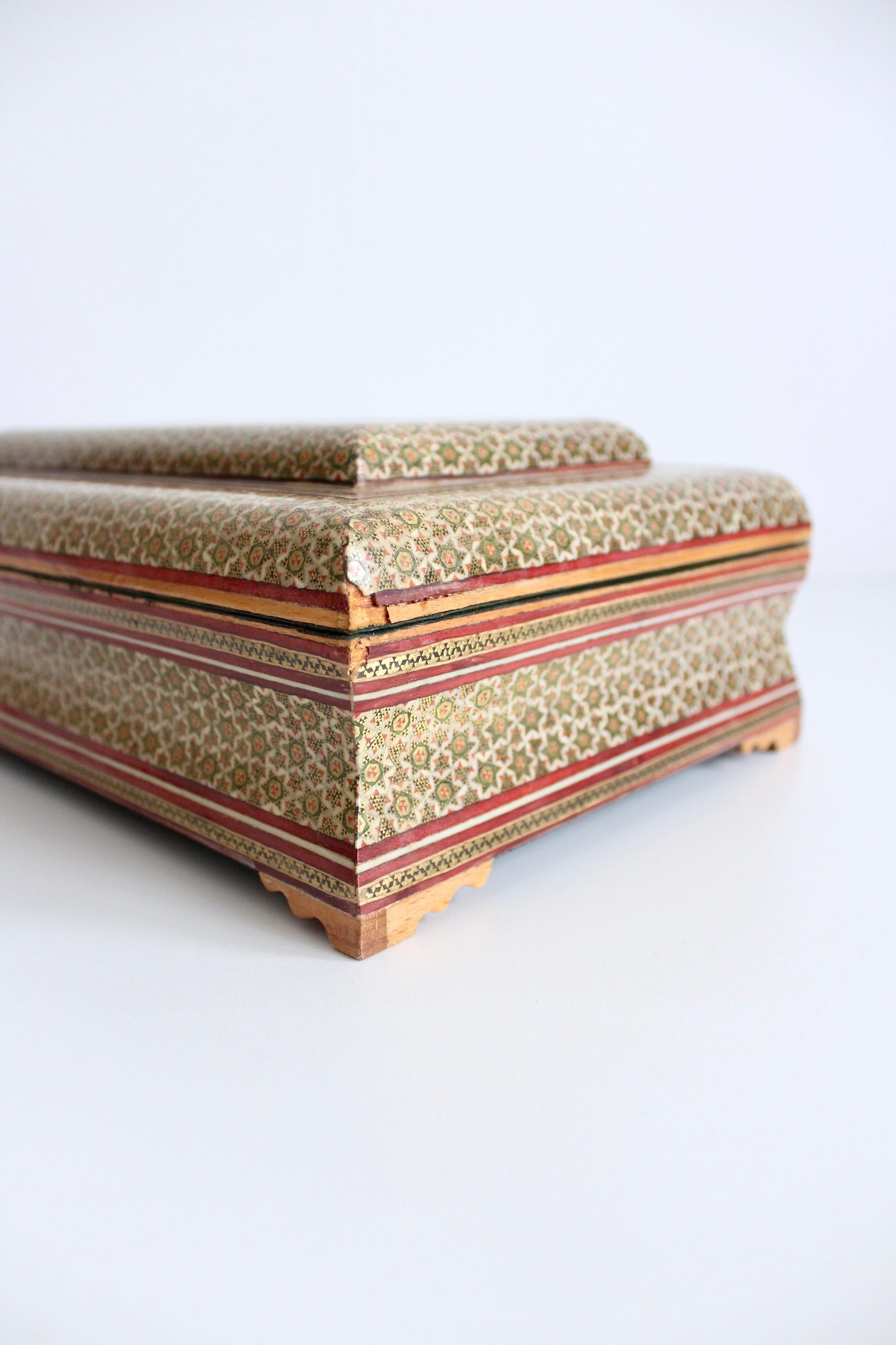 Vintage Marquetry Jewelry Boxes