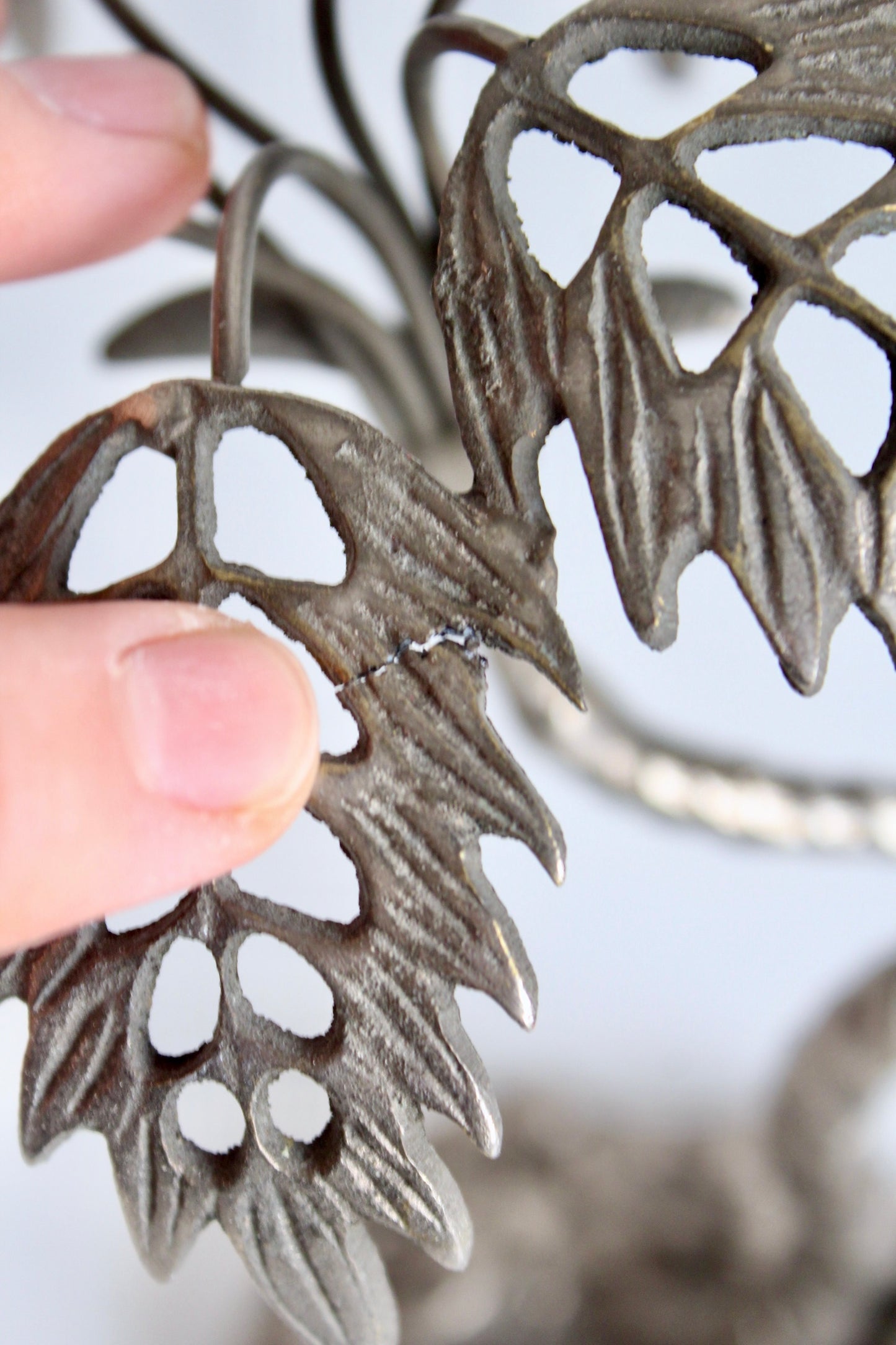 Vintage Brass Palm Trees Sculpture