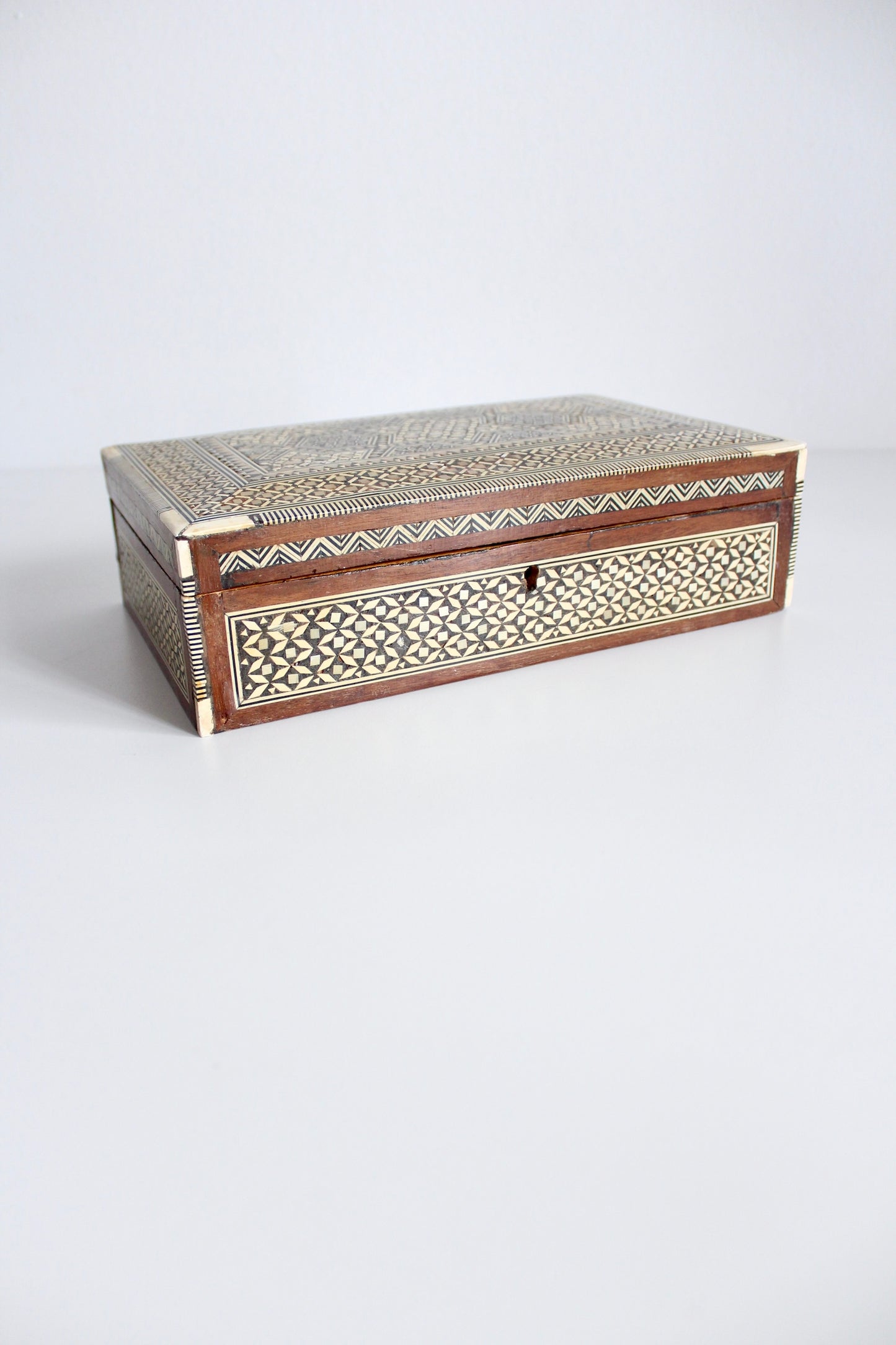 Vintage Marquetry Jewelry Boxes