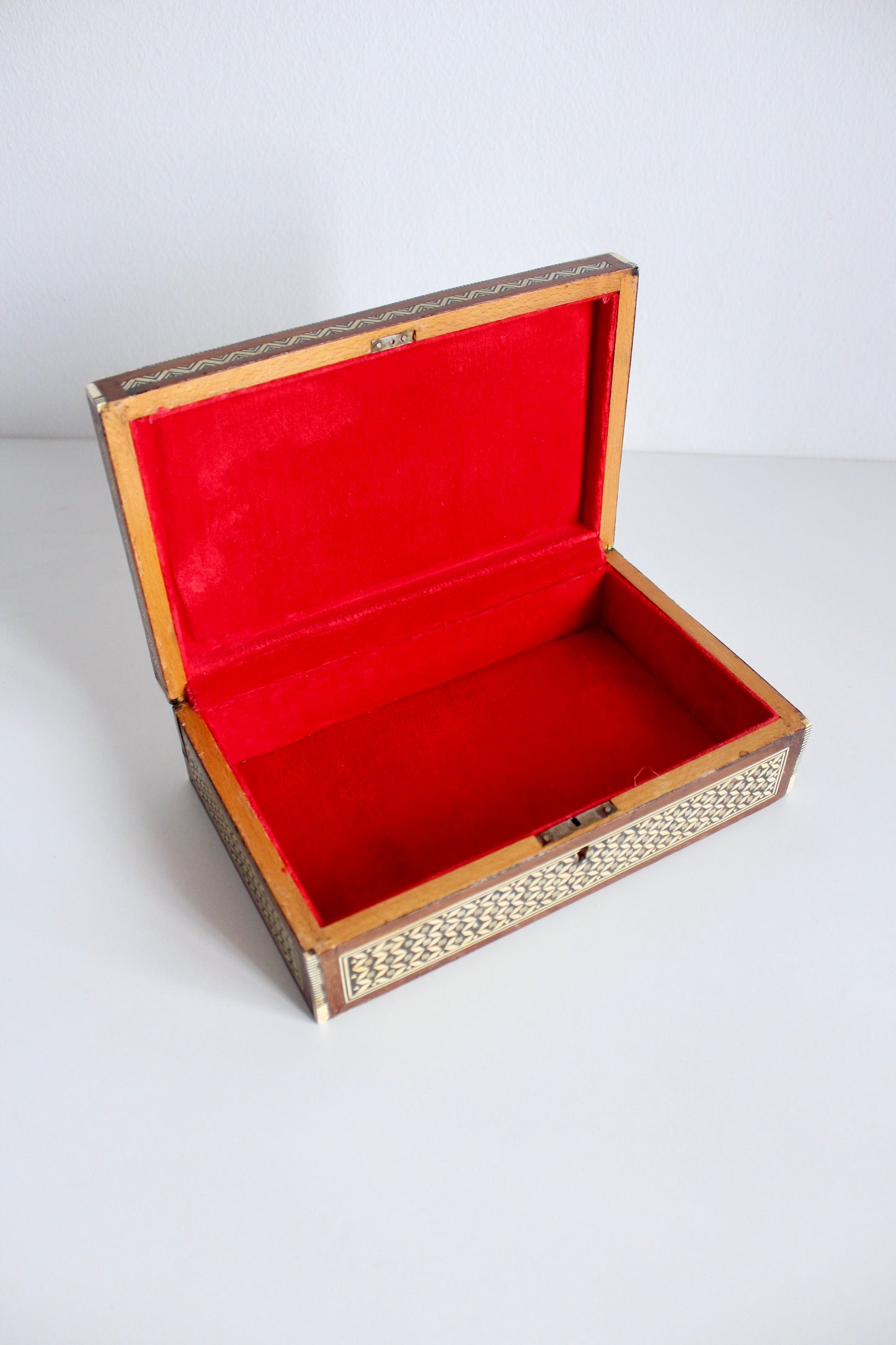 Vintage Marquetry Jewelry Boxes