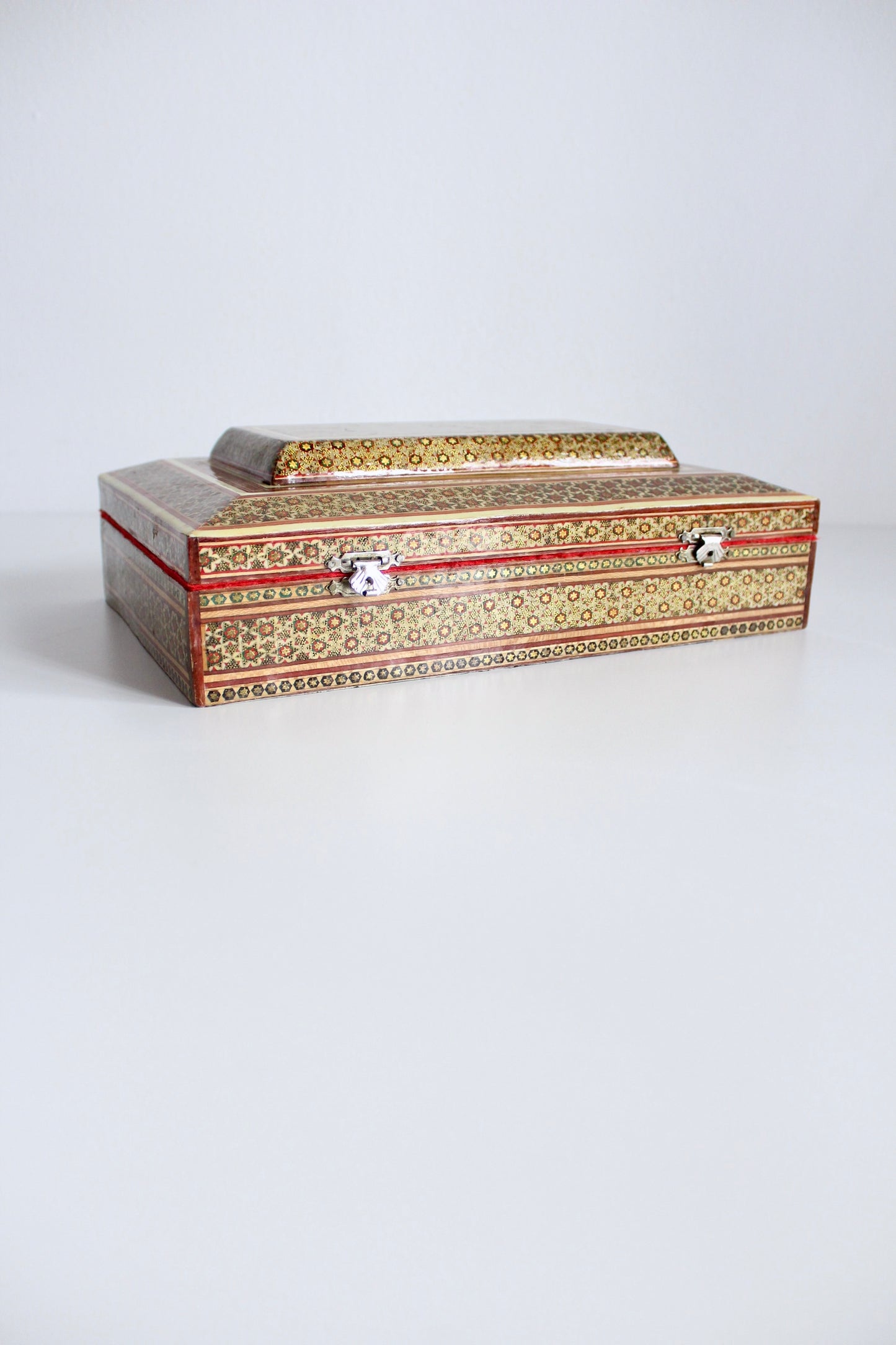 Vintage Marquetry Jewelry Boxes