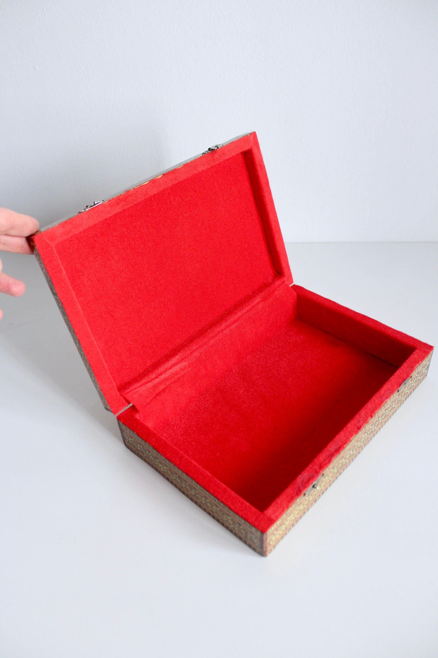 Vintage Marquetry Jewelry Boxes