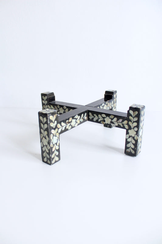Mother of Pearl and Lacquer Plant Stand