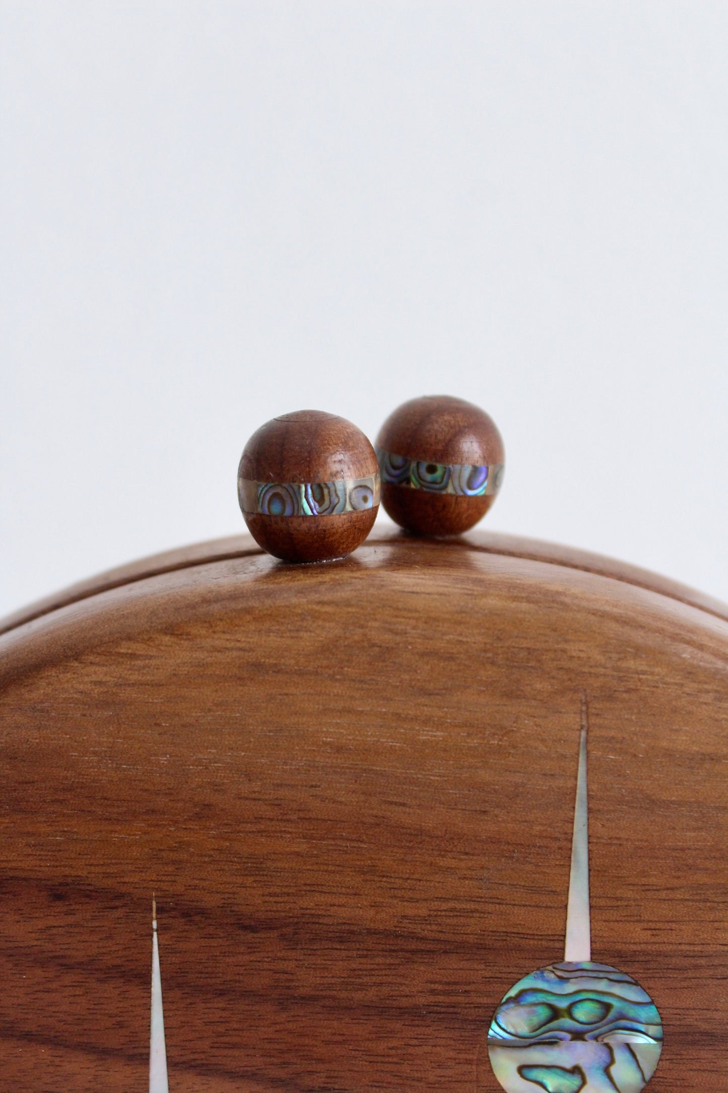 Wood and Mother of Pearl Kuwait Towers Purse