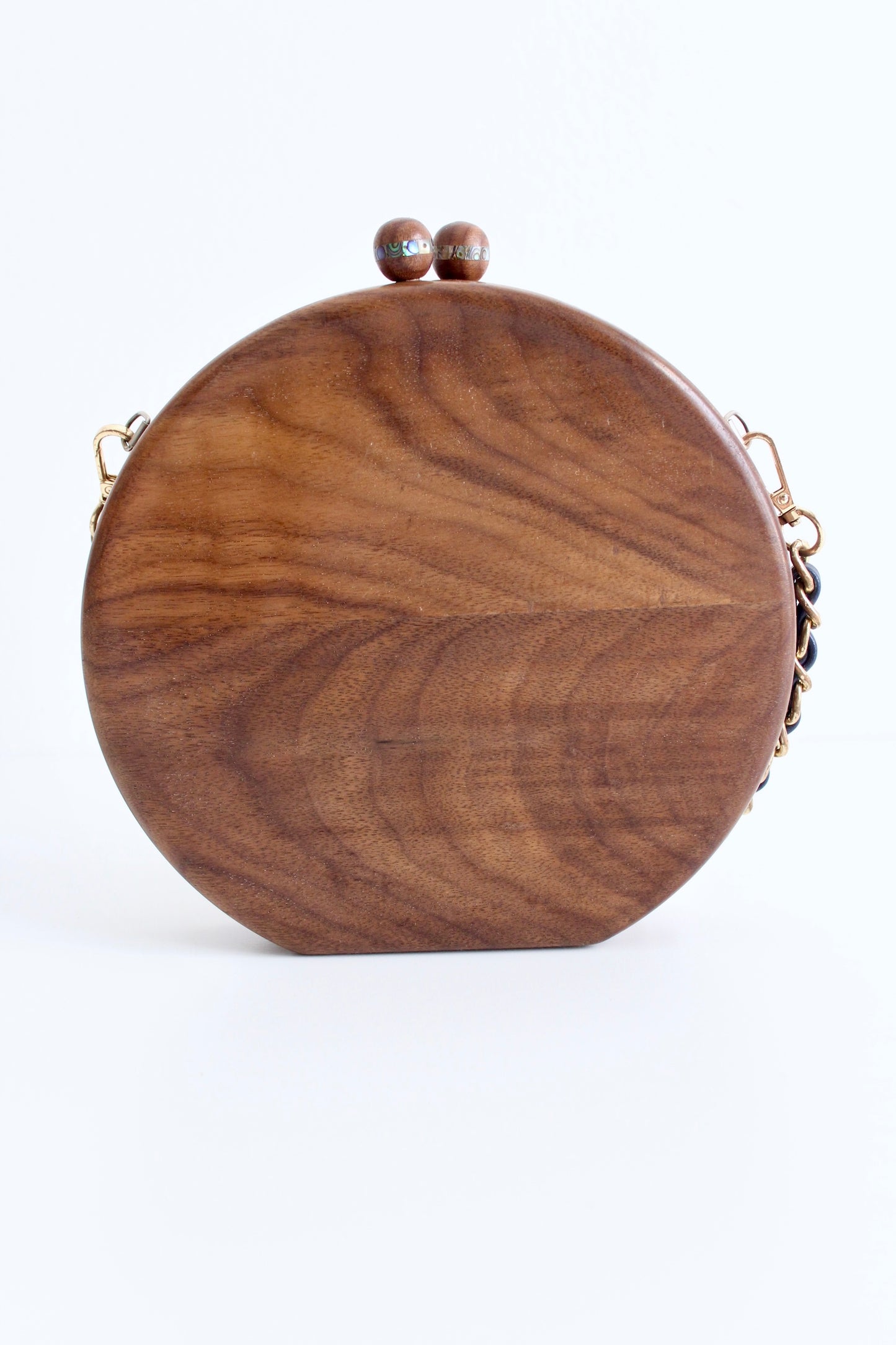 Wood and Mother of Pearl Kuwait Towers Purse