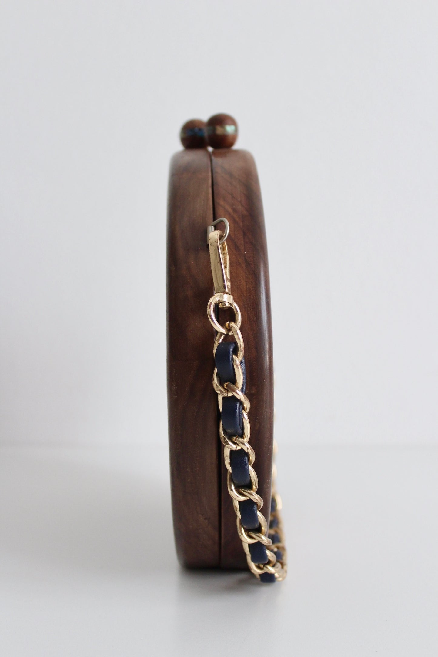 Wood and Mother of Pearl Kuwait Towers Purse