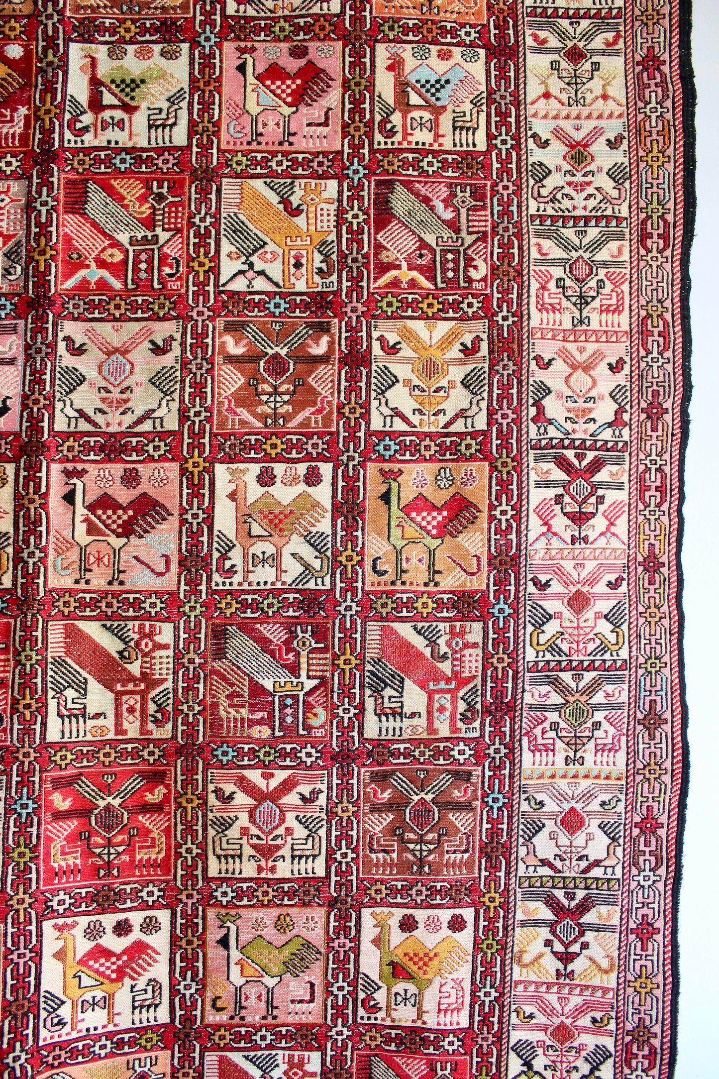 Caucasian Soumak Handwoven Kilim 125x202