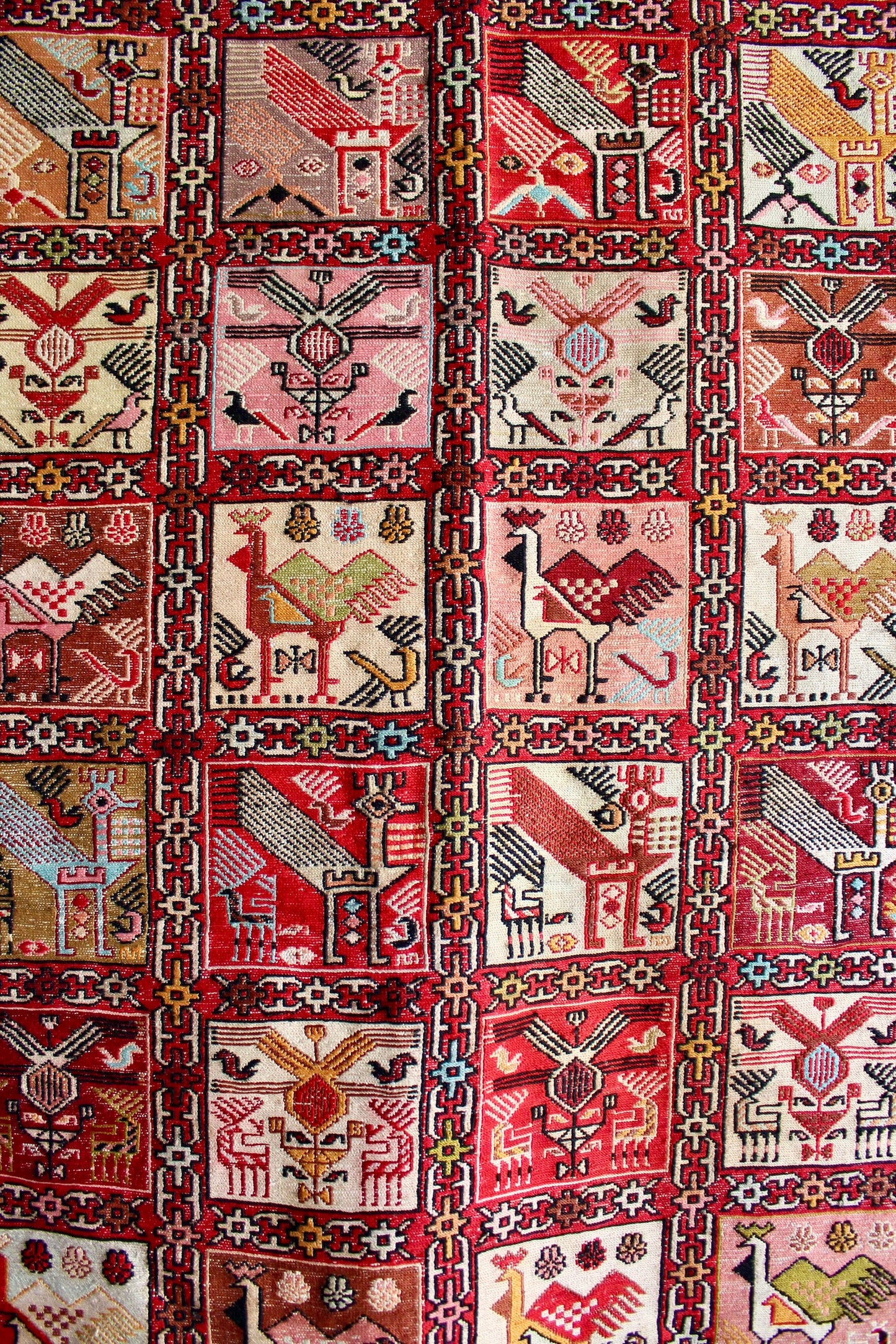 Caucasian Soumak Handwoven Kilim 125x202