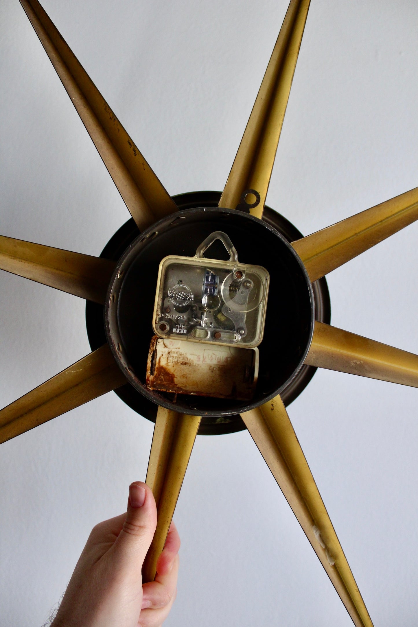 1950s Mid Century Starburst Clock