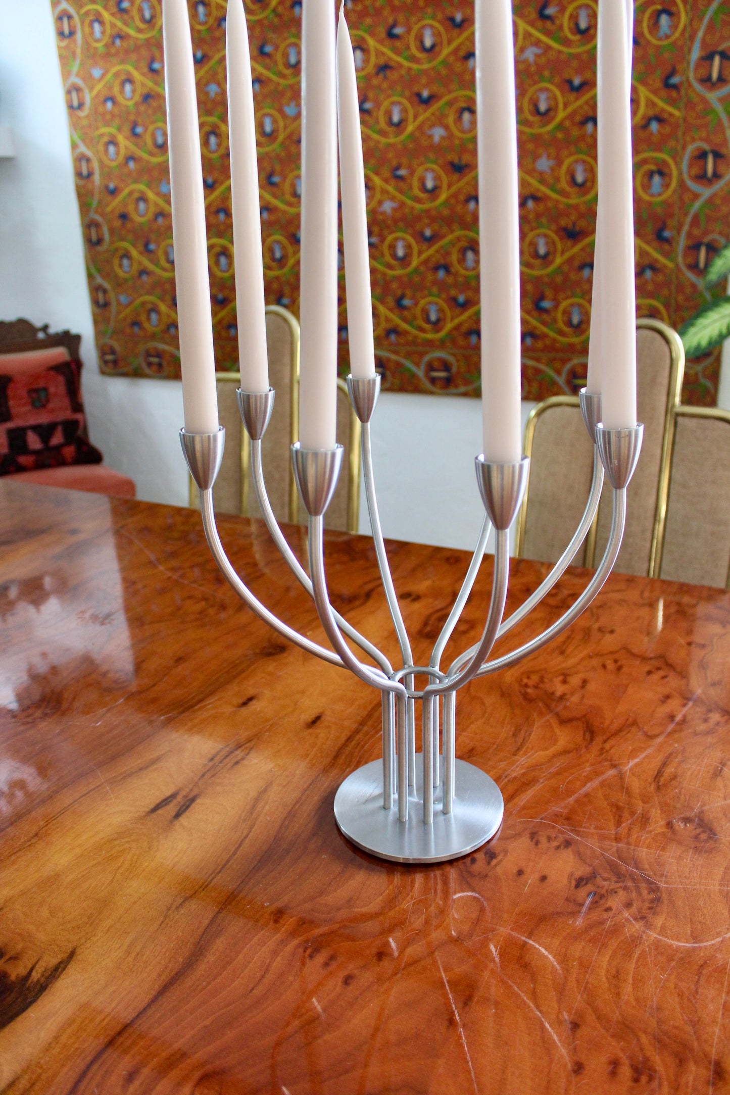 Y2K Hangberg for IKEA 1998-2004 Chrome Candlelabrum