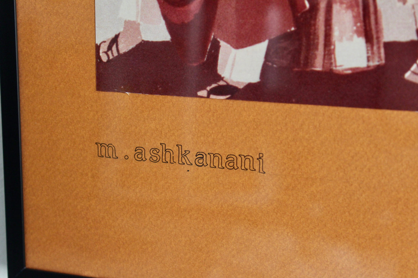 1960s-1970s Framed Kuwaiti Print Signed M. Askanani - On Hold for Farah until 12/29