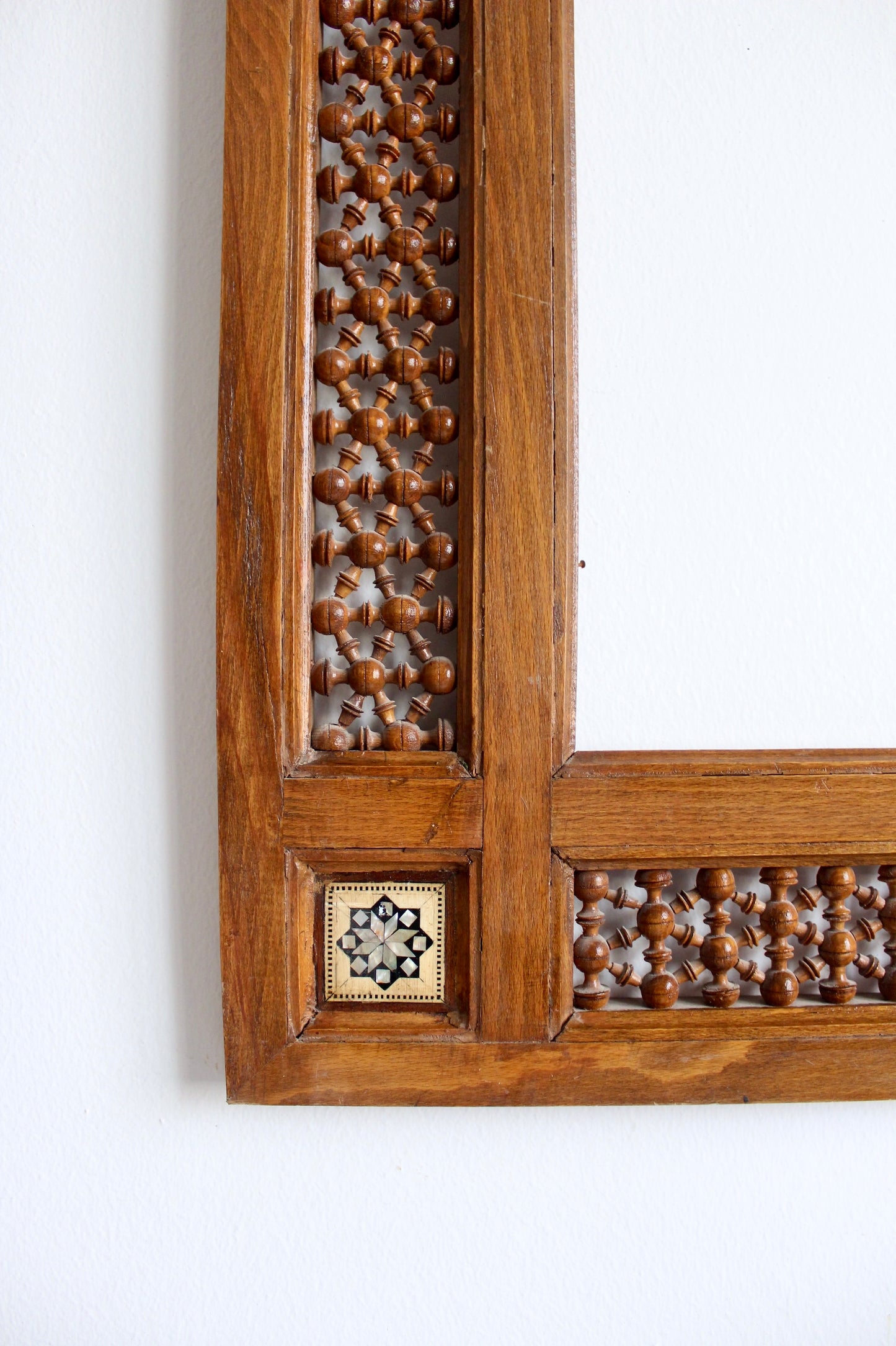 Antique Egyptian Mashrabiya Wooden Frame