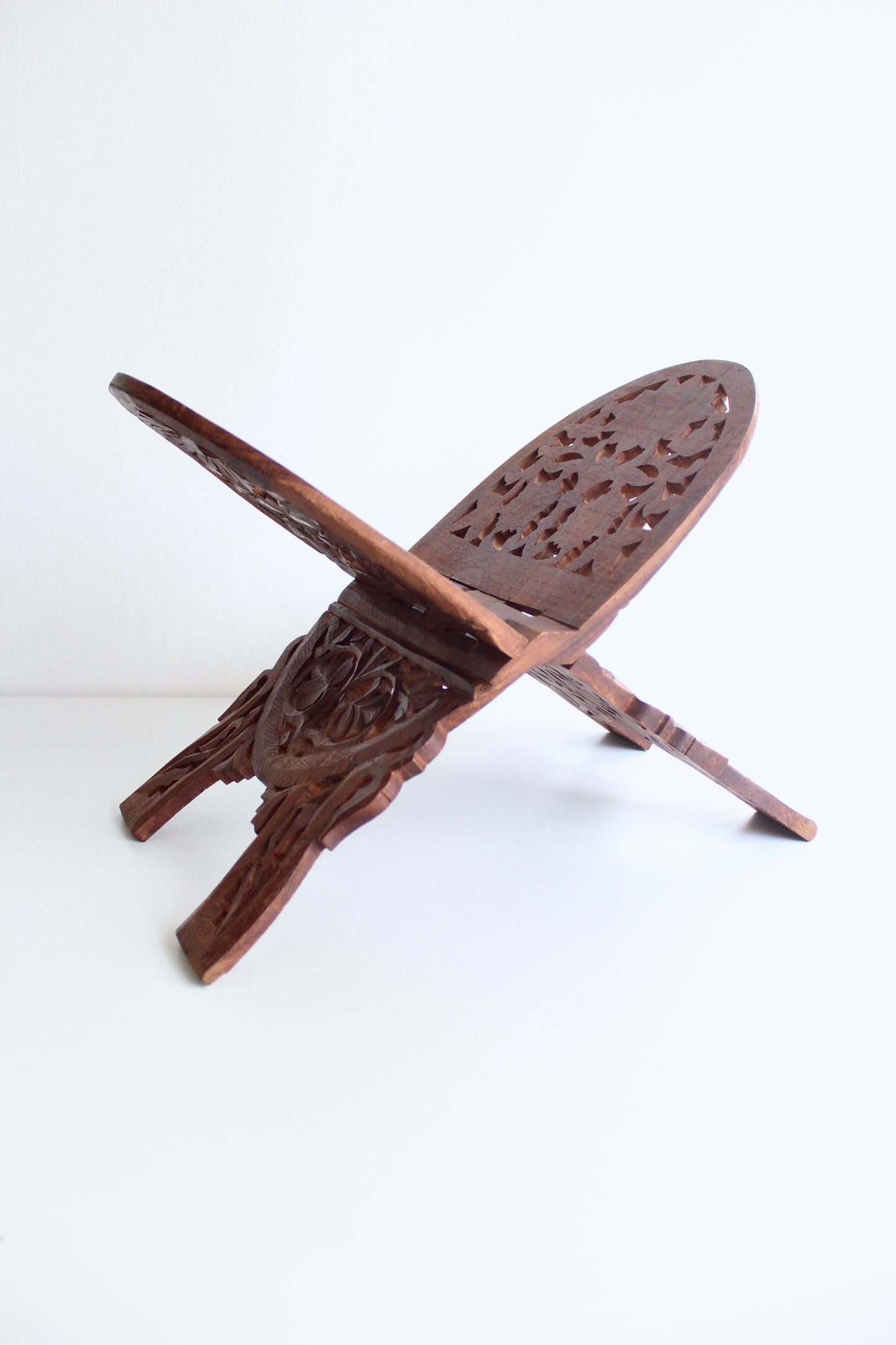 Unique Vintage Rosewood Bookstand