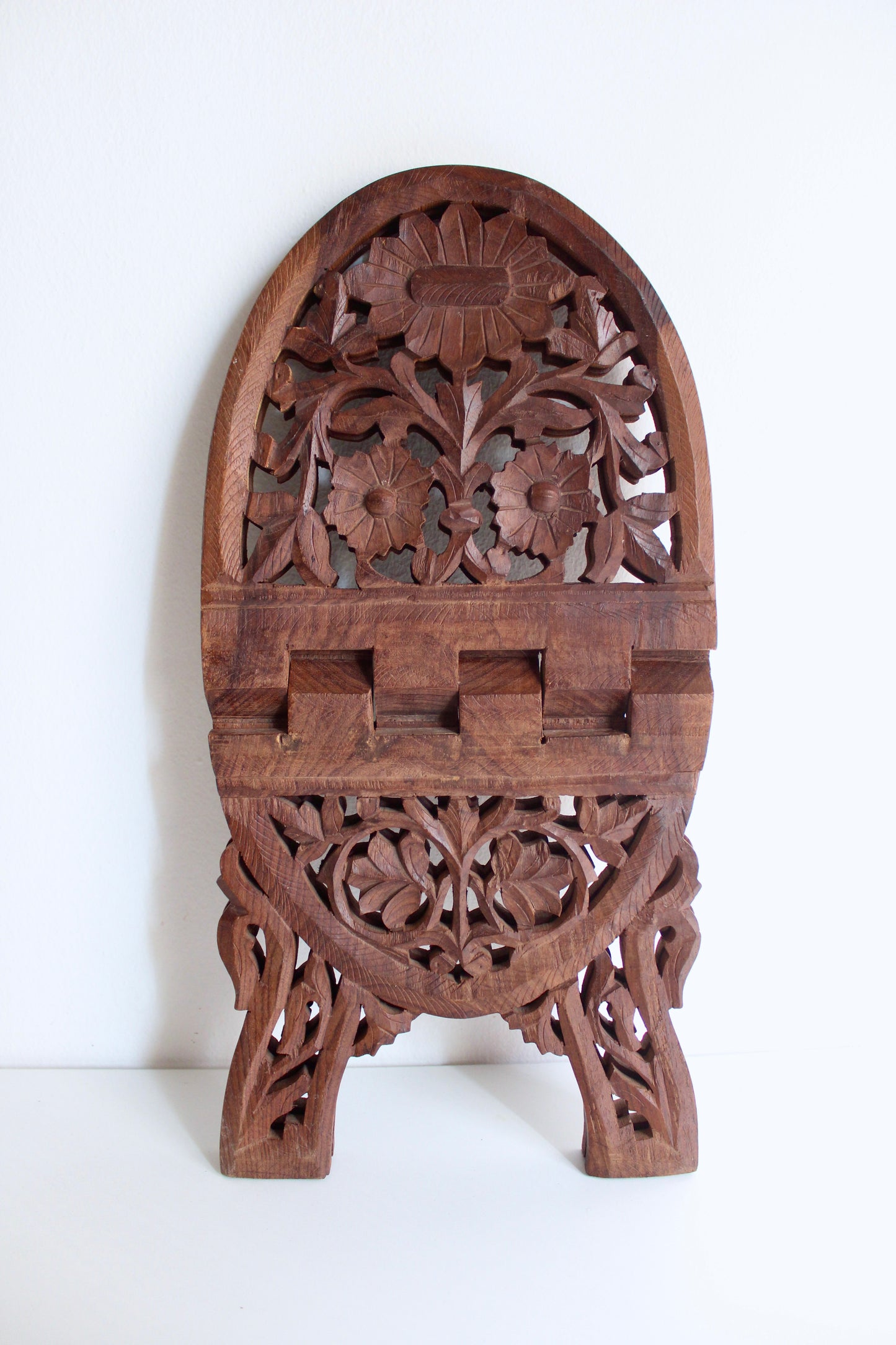 Unique Vintage Rosewood Bookstand