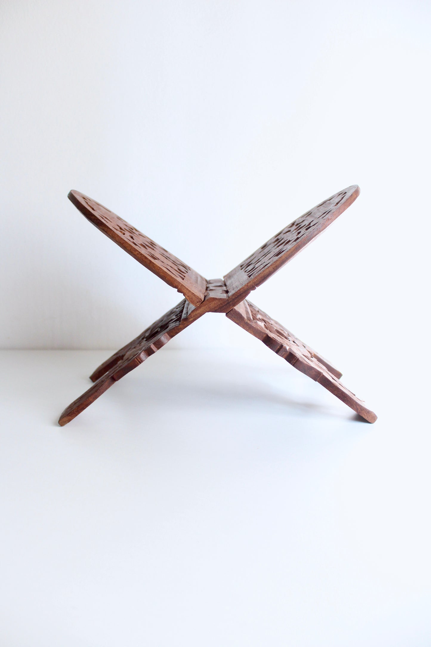 Unique Vintage Rosewood Bookstand