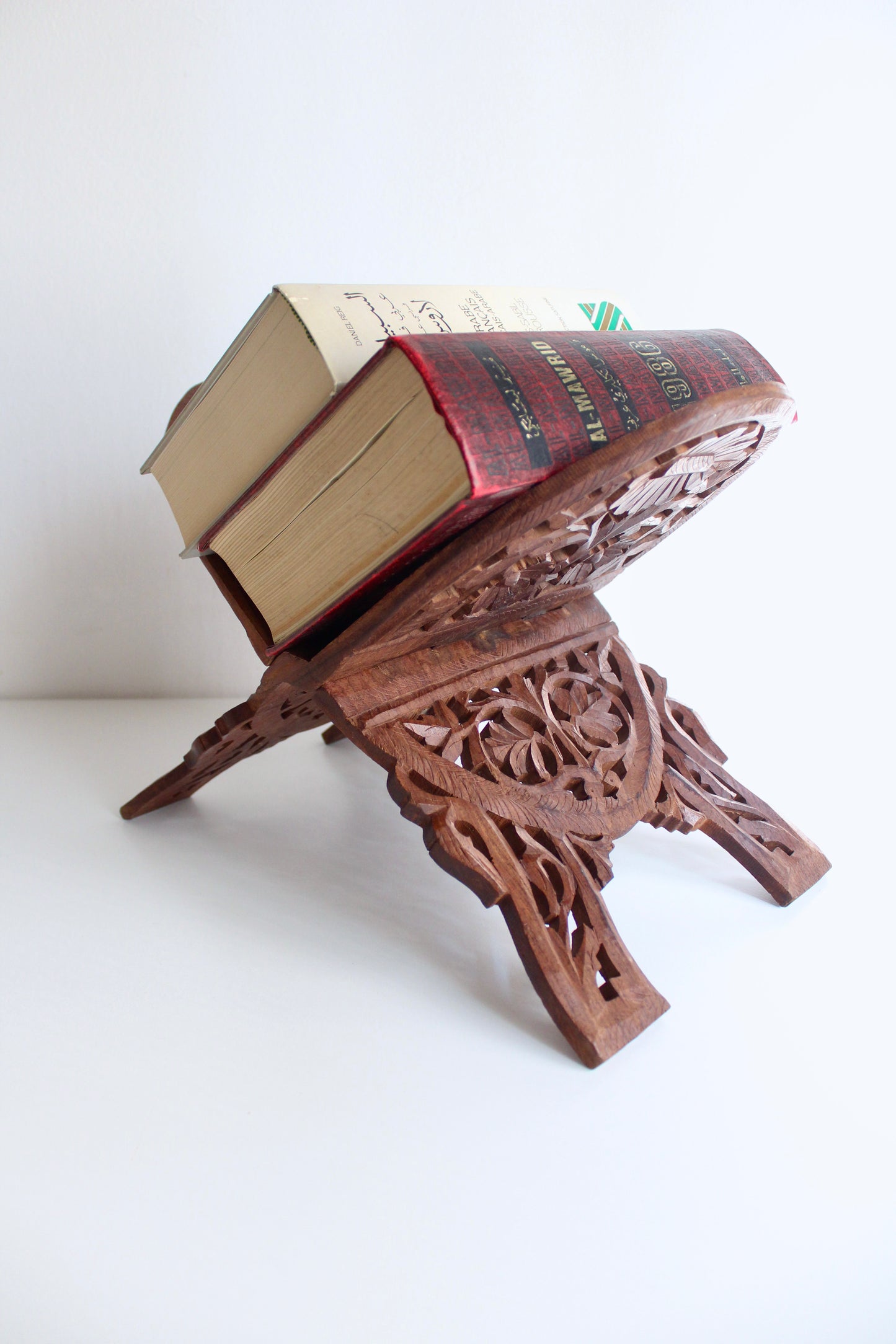 Unique Vintage Rosewood Bookstand