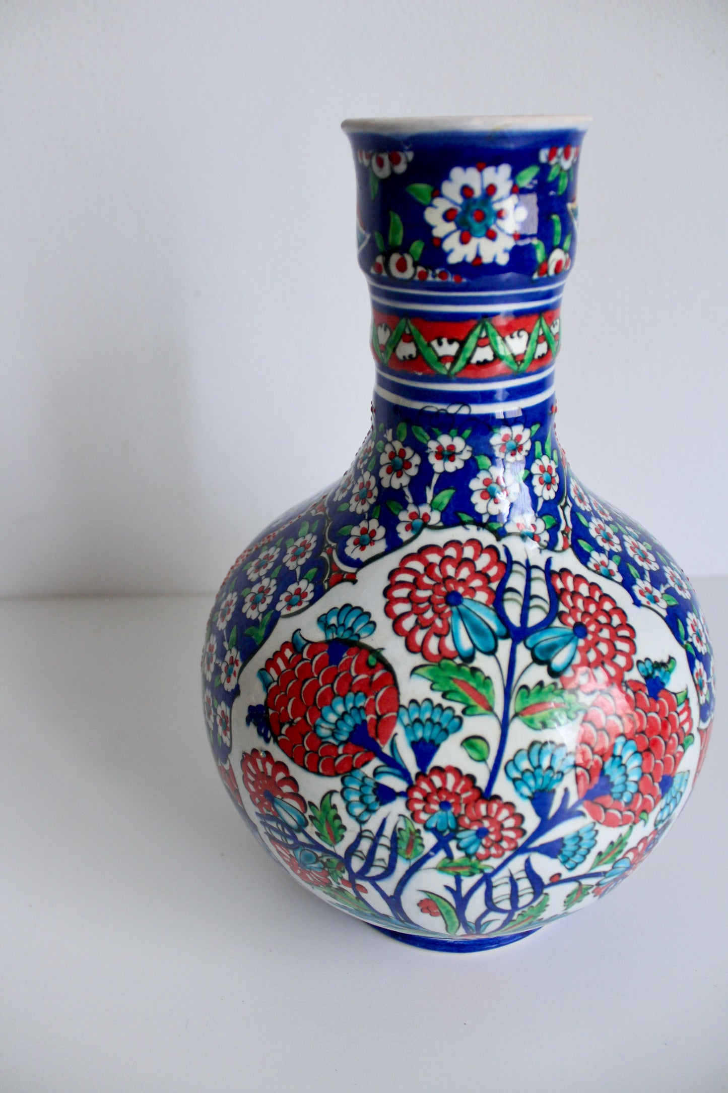 Vintage Iznik Turkish Handmade Vase