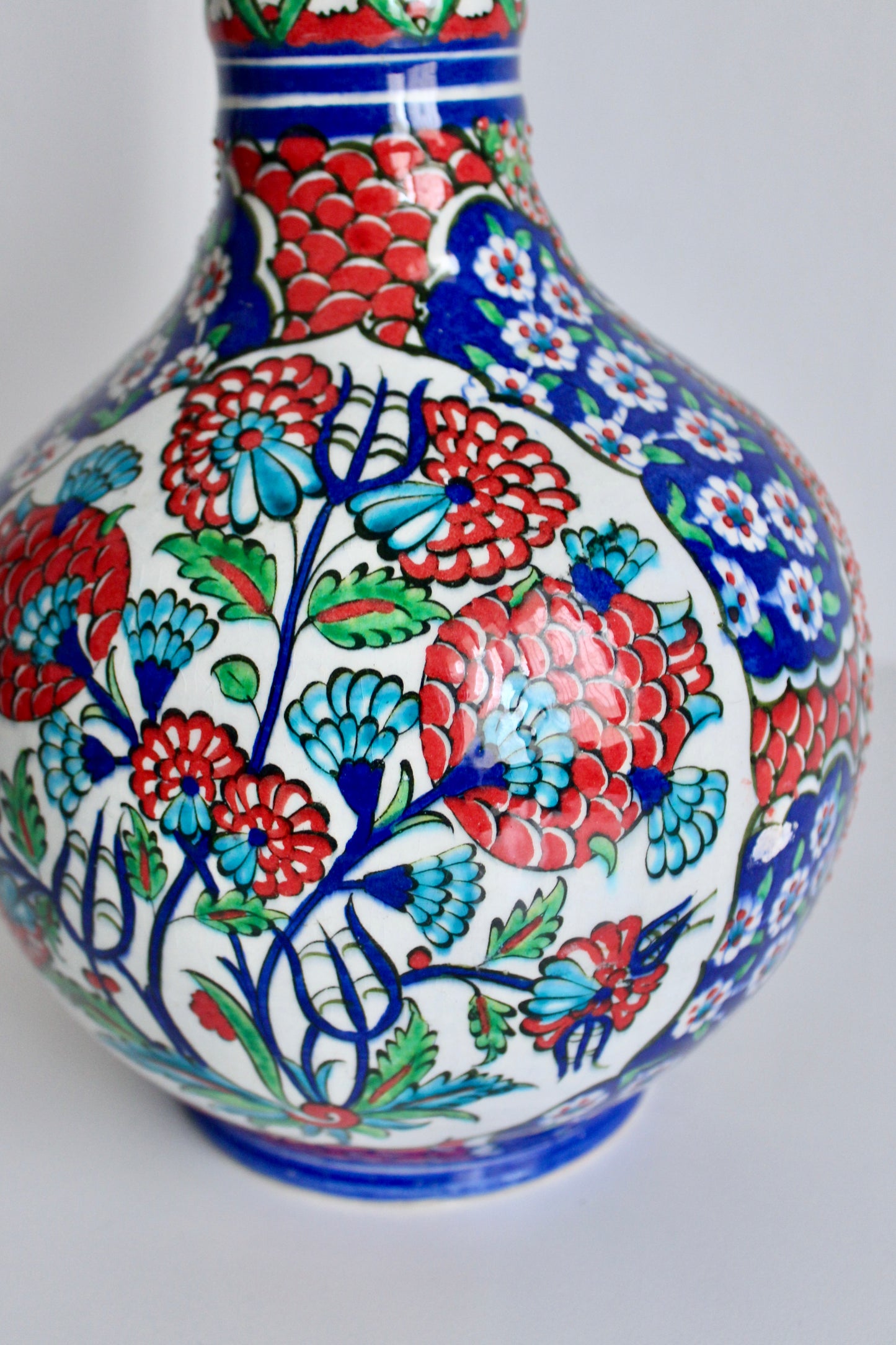Vintage Iznik Turkish Handmade Vase