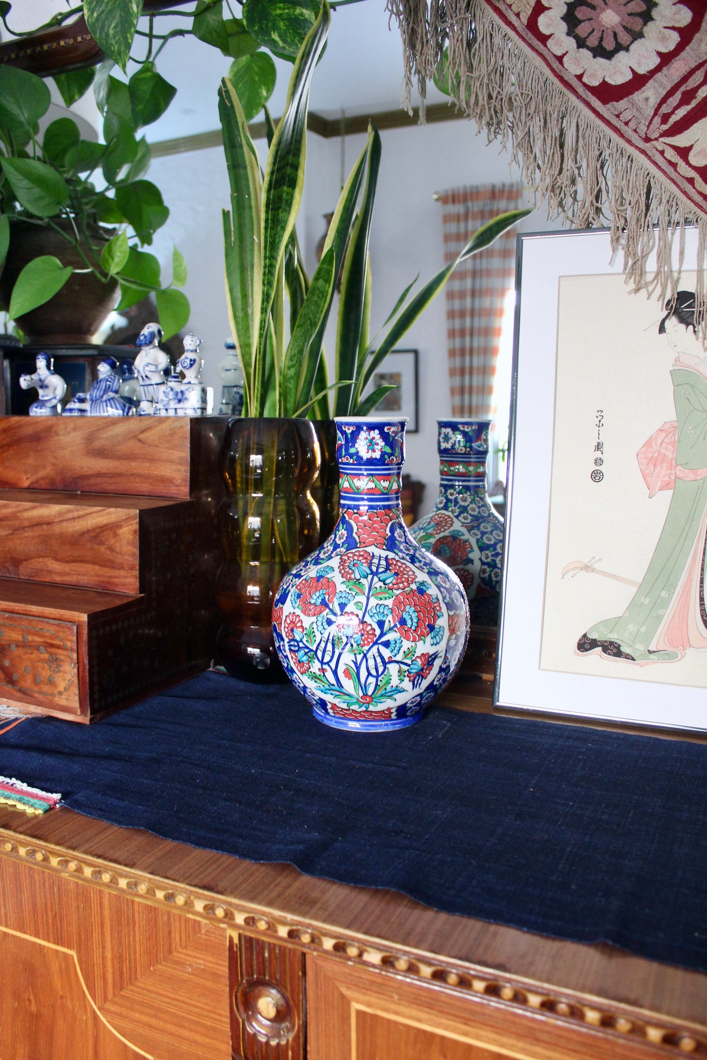 Vintage Iznik Turkish Handmade Vase