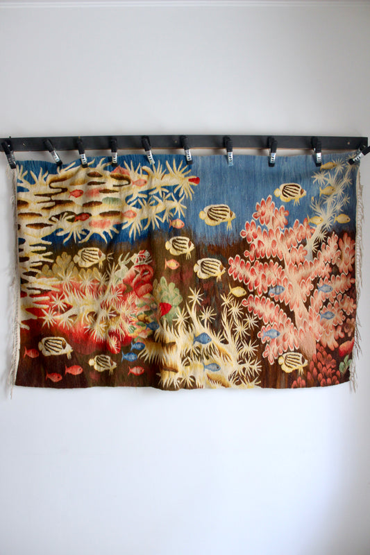 Vintage Egyptian Handloomed Kilim Wall Hanging