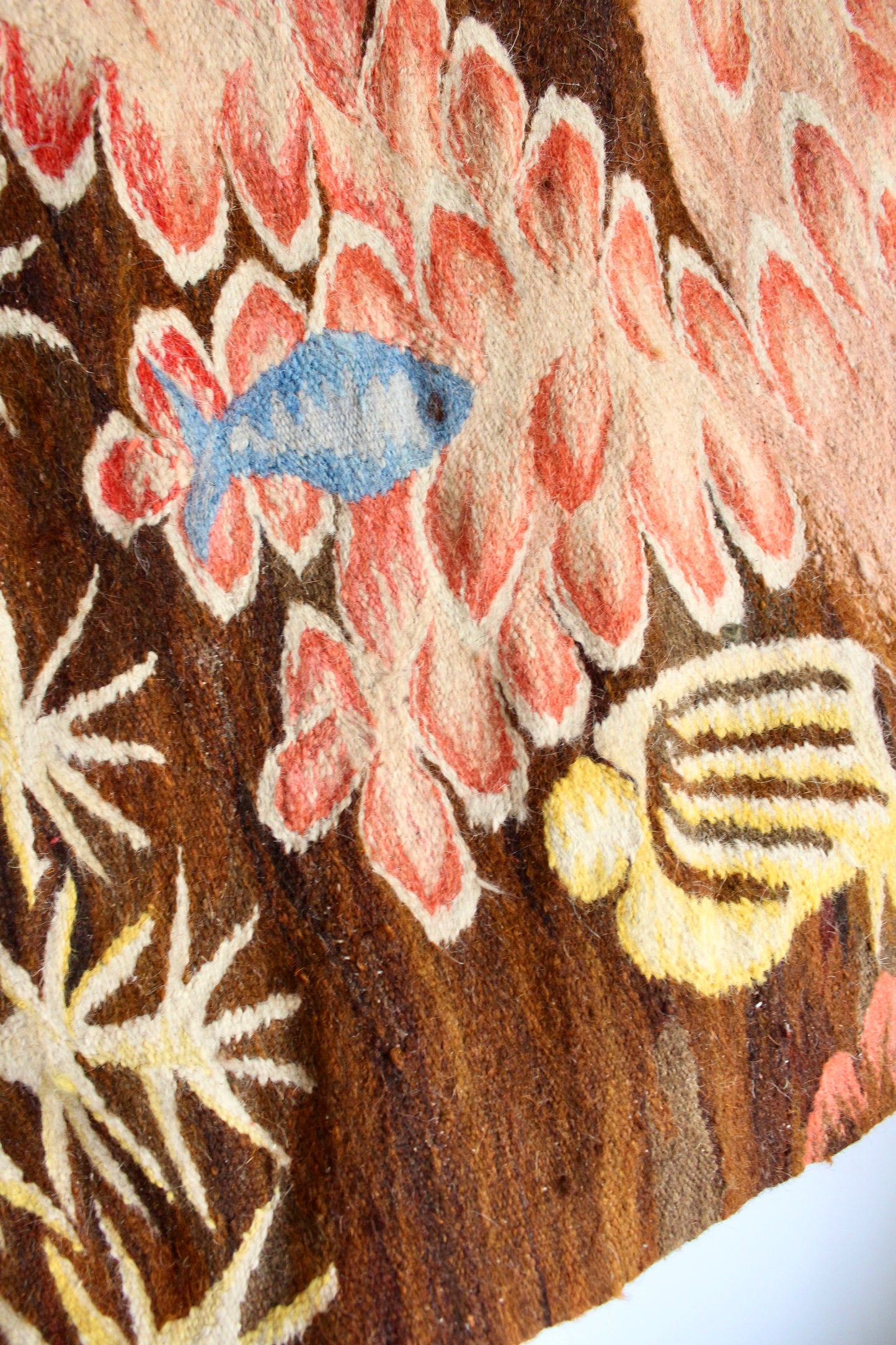 Vintage Egyptian Handloomed Kilim Wall Hanging