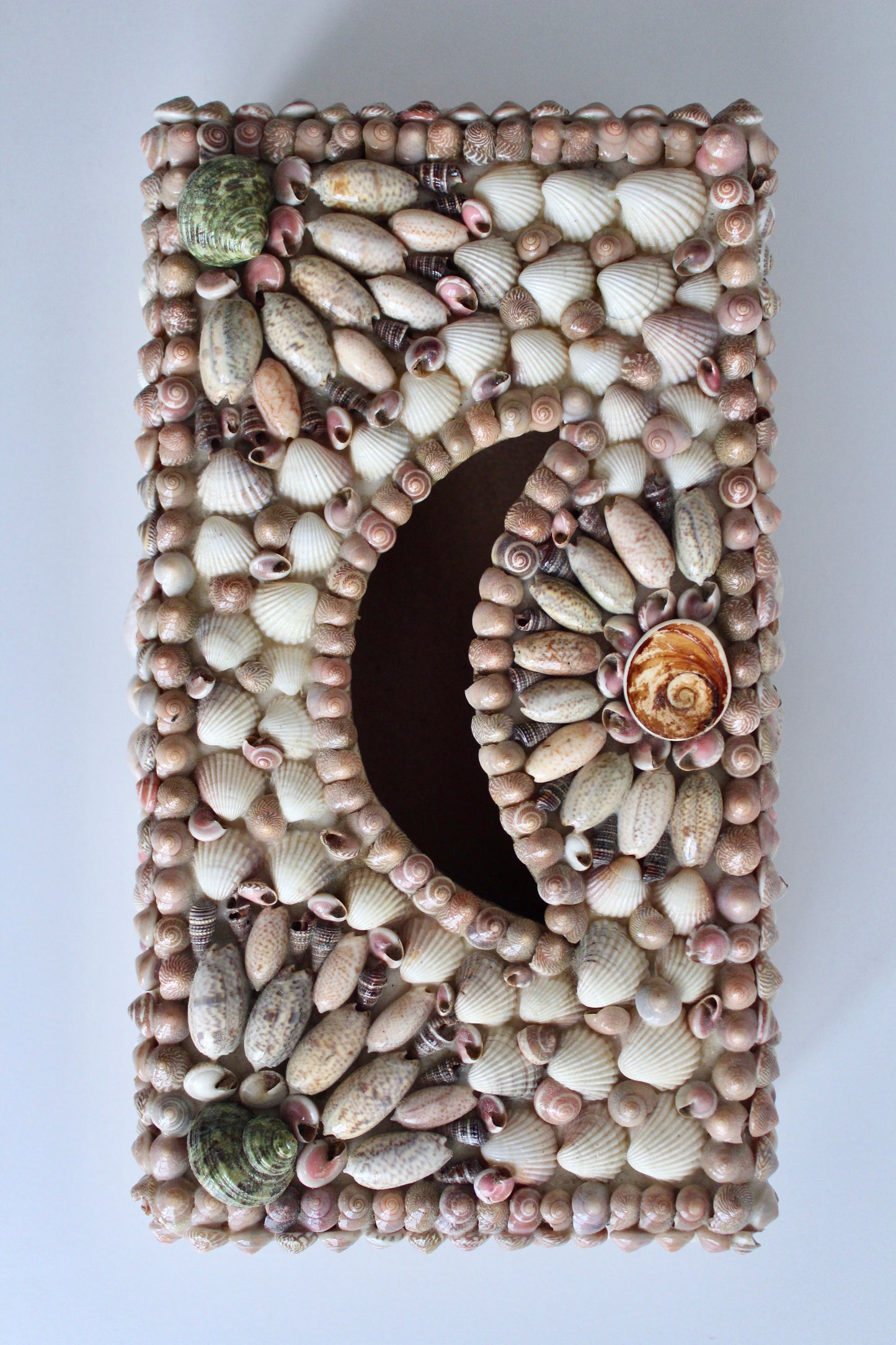 Handmade Shell Tissue Box