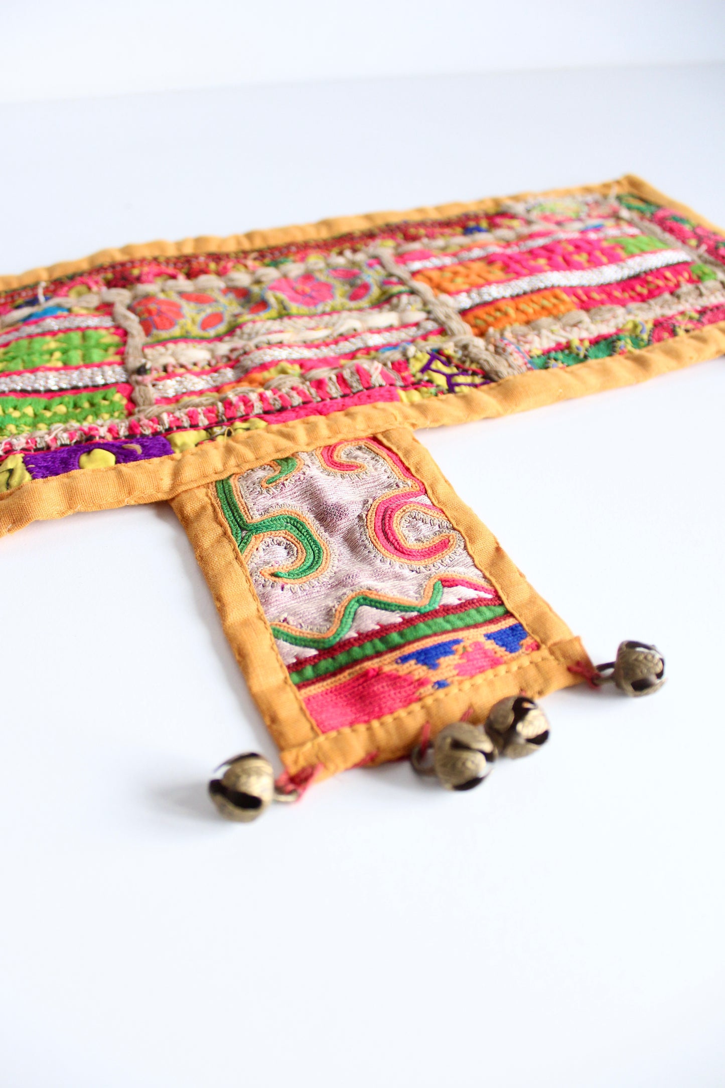 Vintage Indian Embroidered Doorway Toran