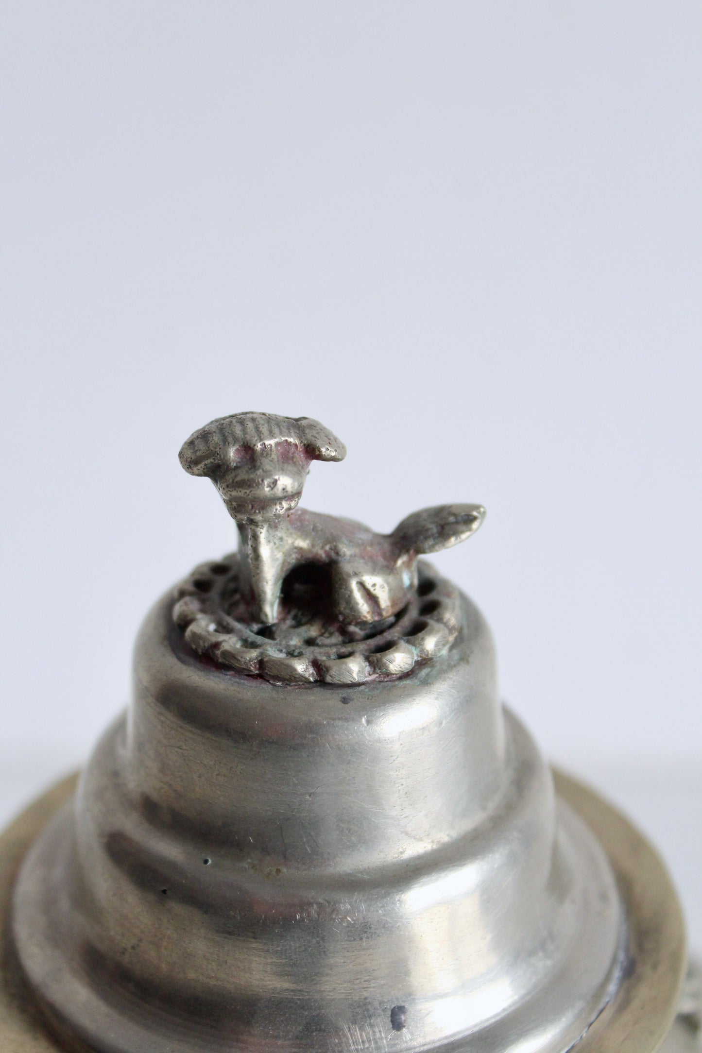 Early 20th Century Silver Plate Tibetan Offering Vessel