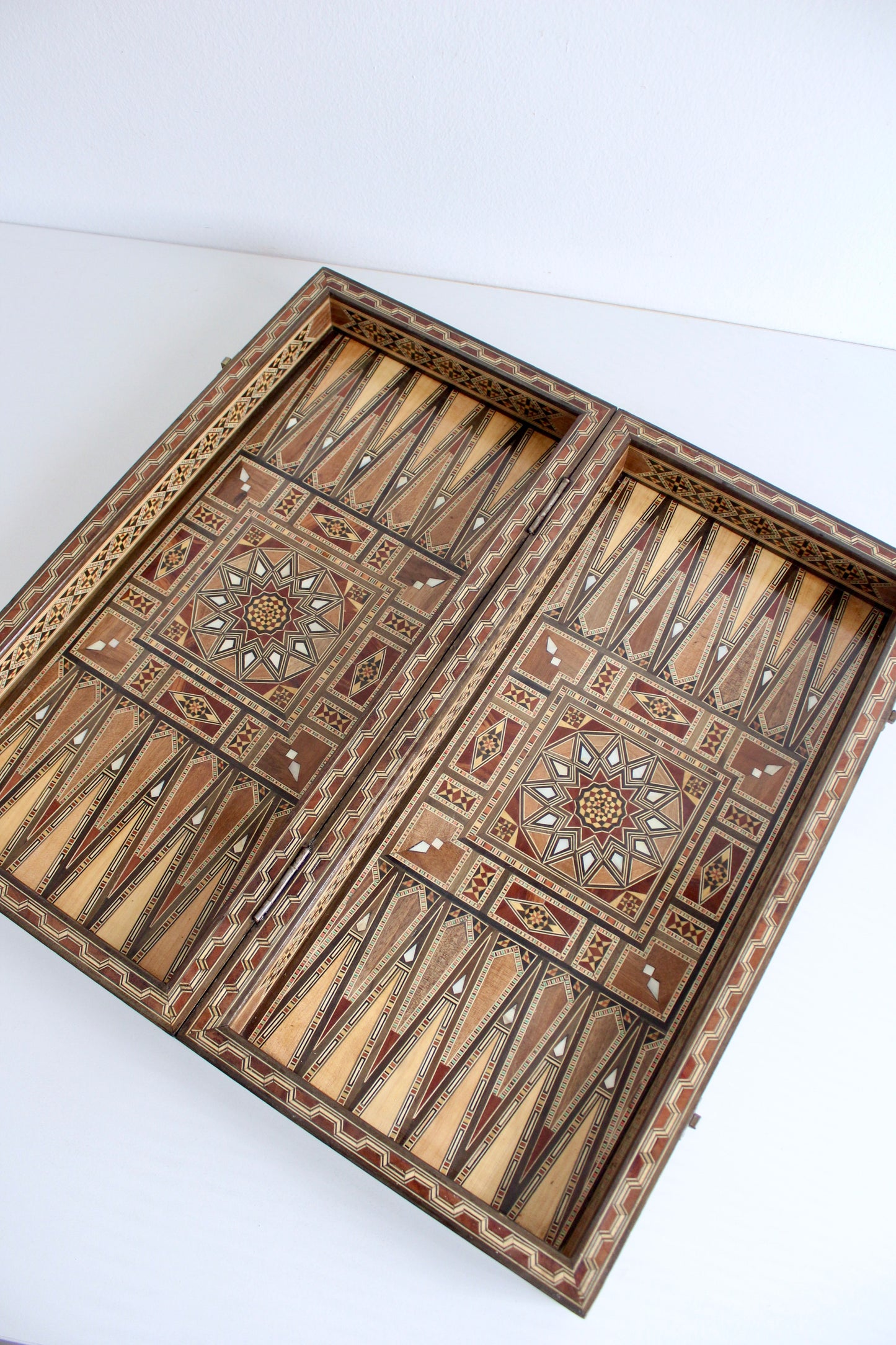 Syrian Marquetry Backgammon and Chess Board