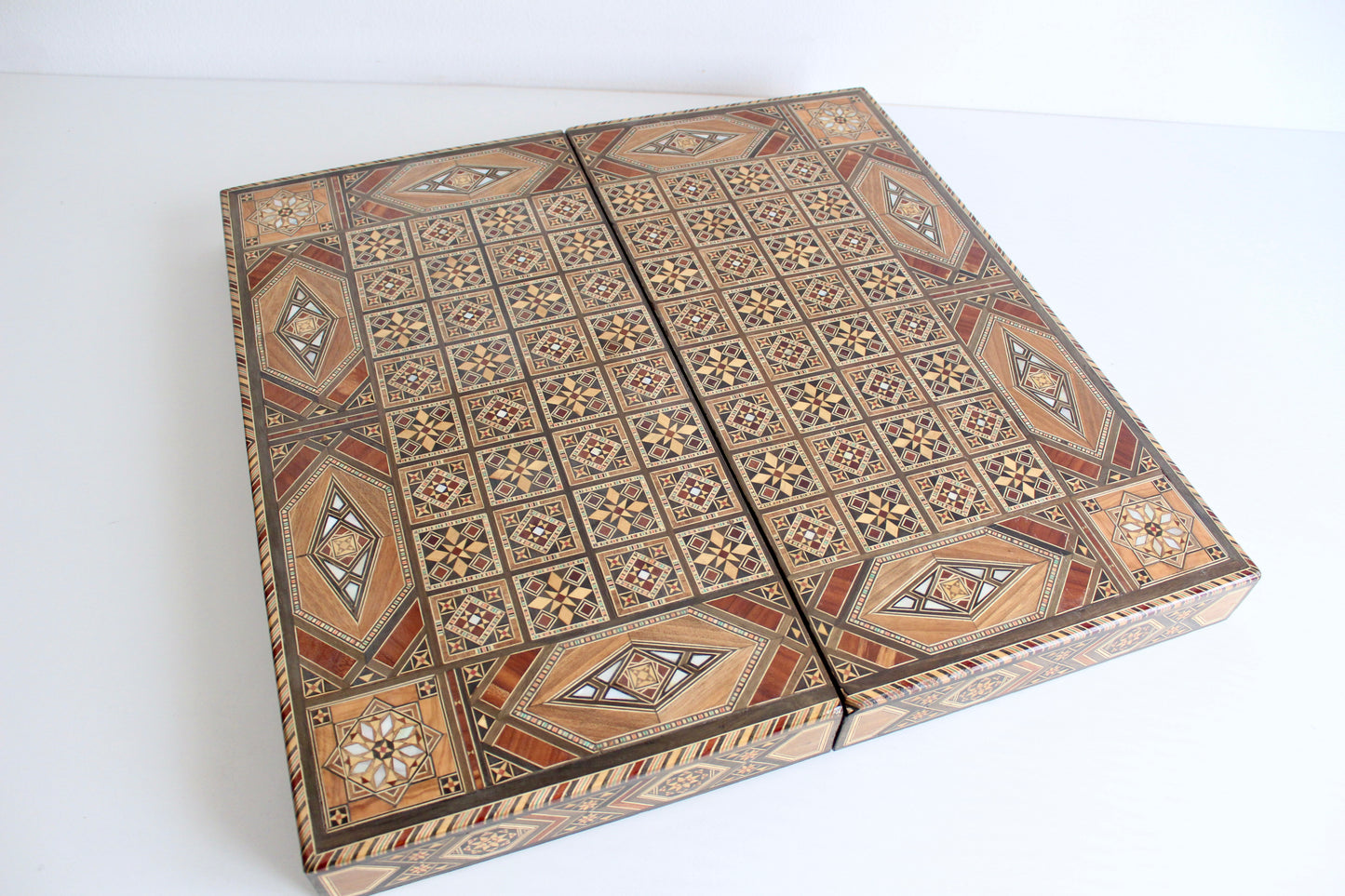 Syrian Marquetry Backgammon and Chess Board