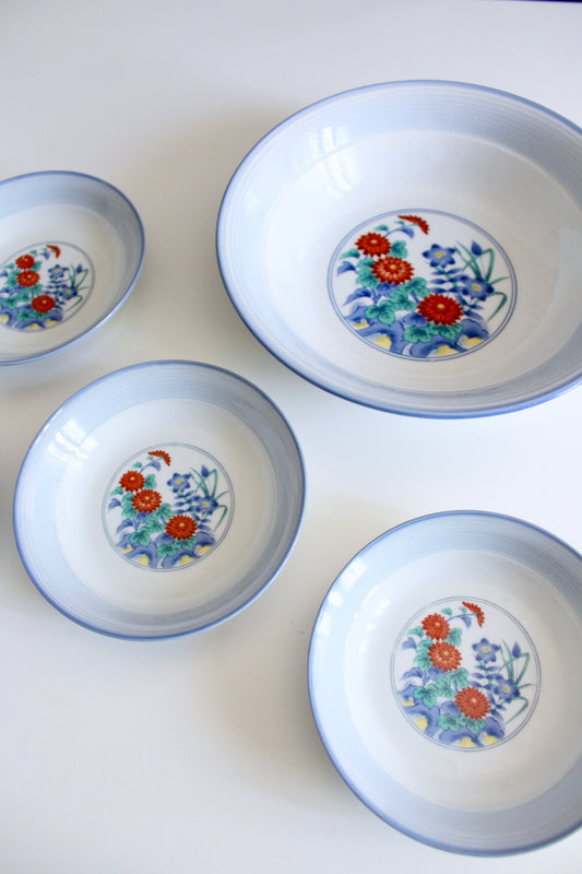 Vintage 1960s Japanese Tono China Bowls