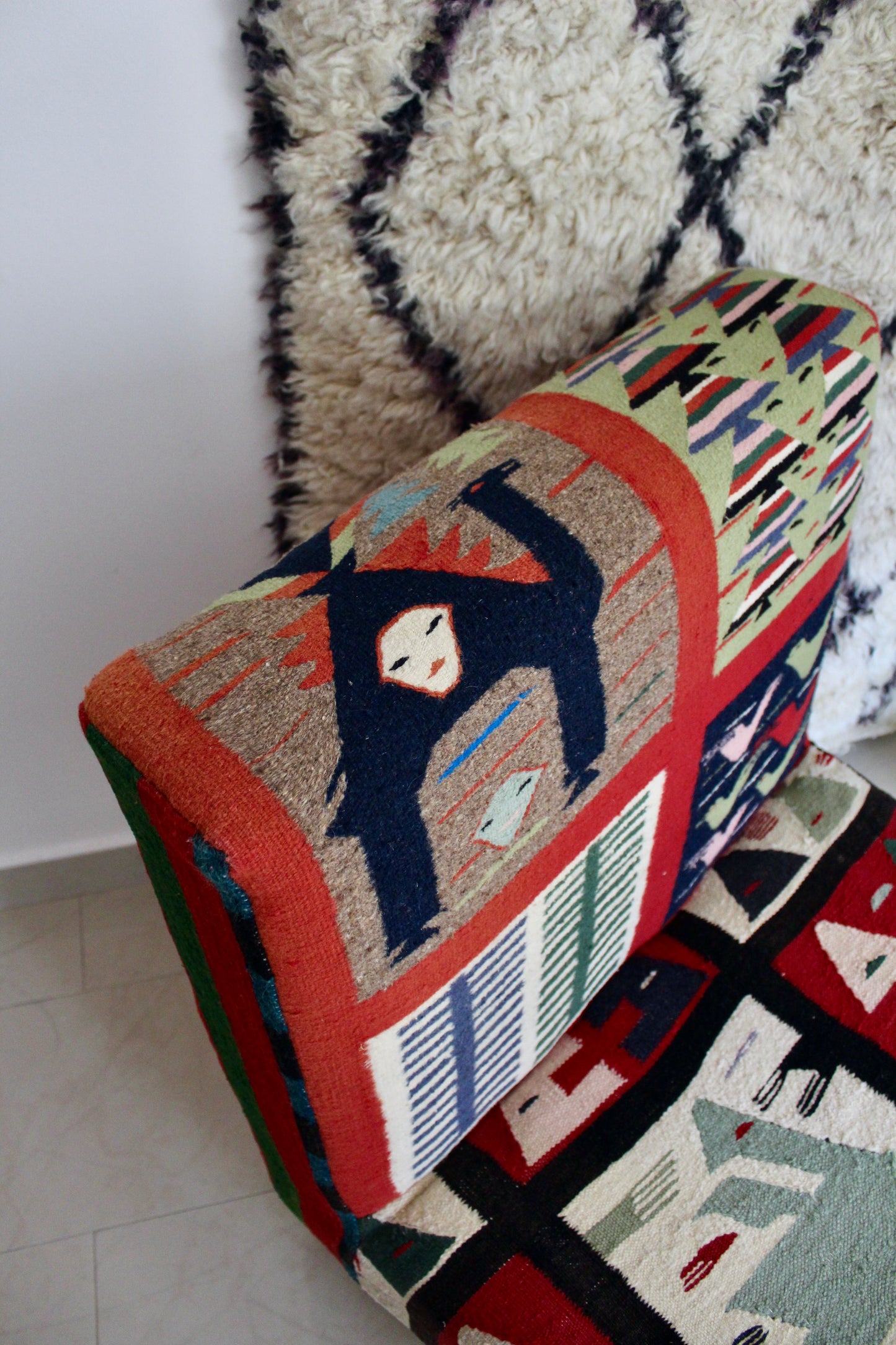 Vintage North African Kilim Chair