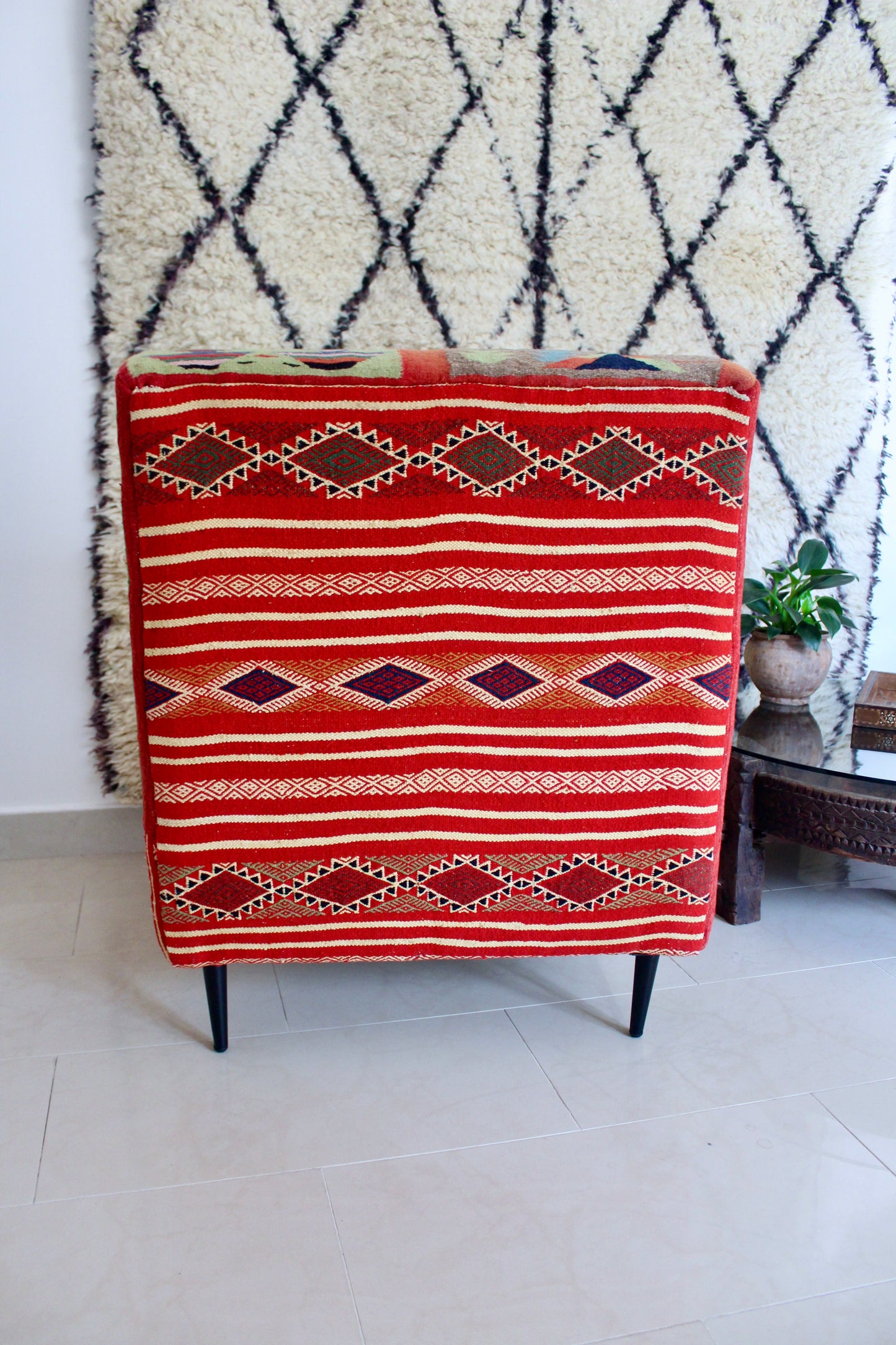 Vintage North African Kilim Chair