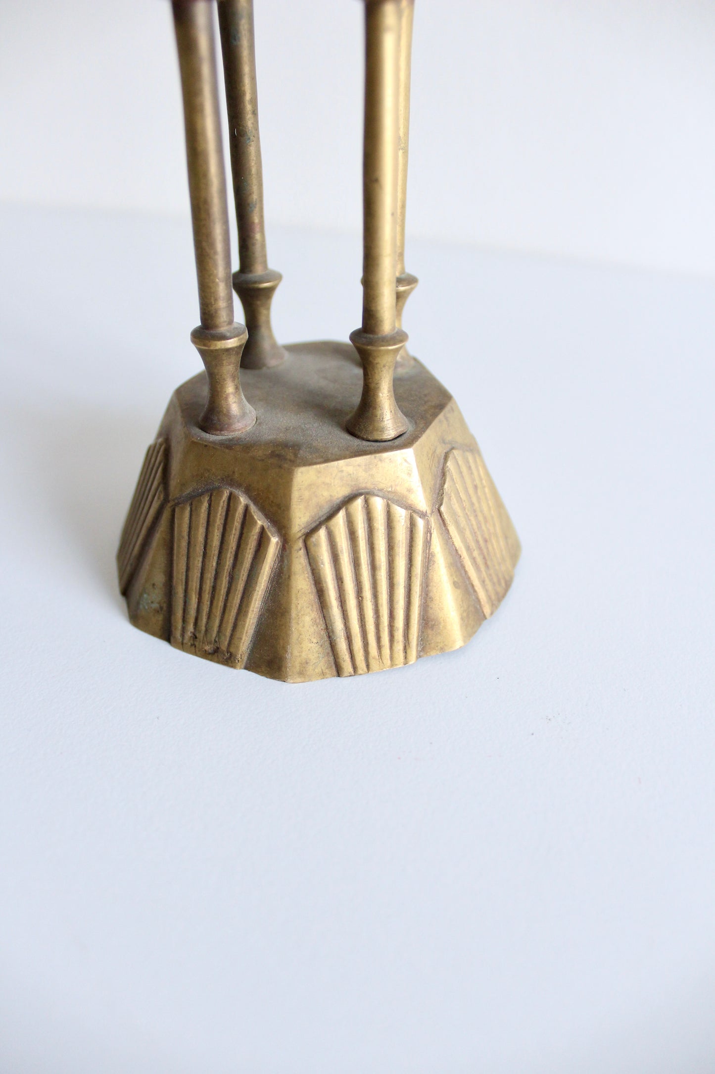 Vintage Solid Brass Art Deco Mubkhar