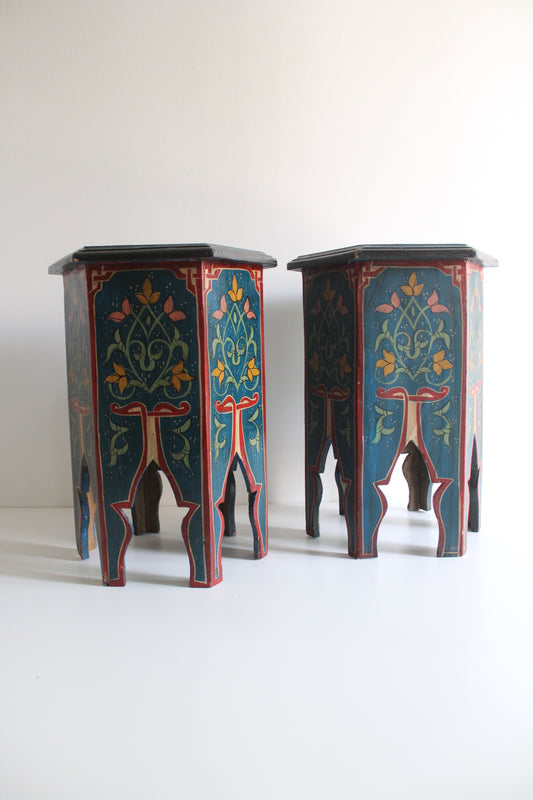 Vintage Moroccan Side Tables Set