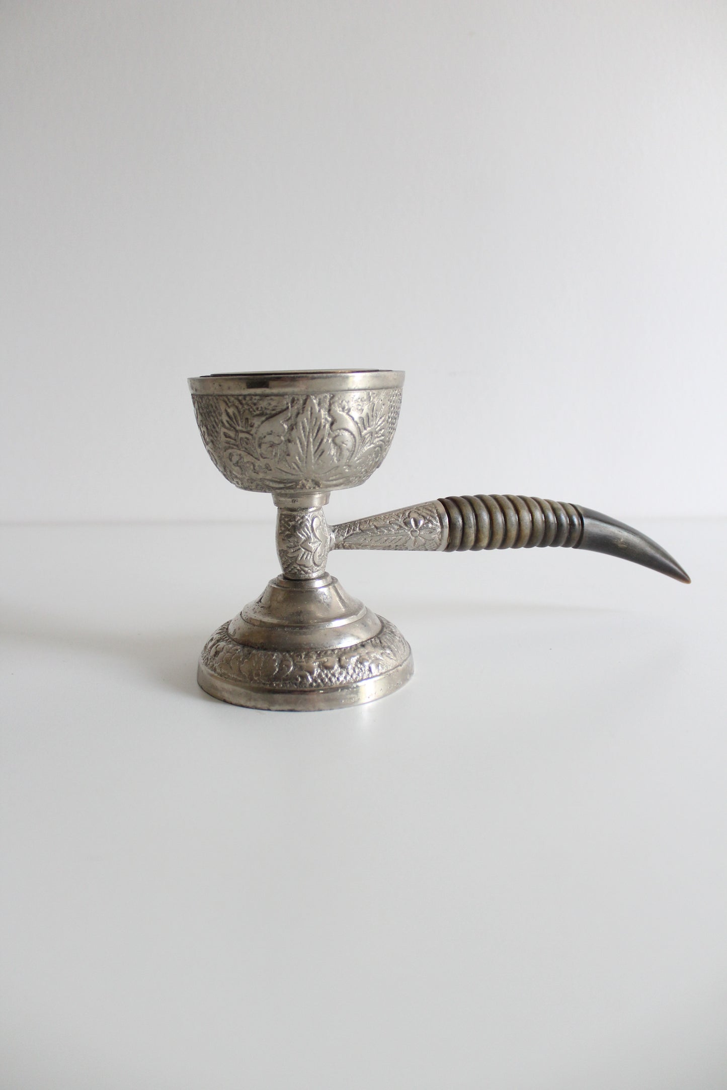 North Indian Mubkhar with Natural Horn Handle